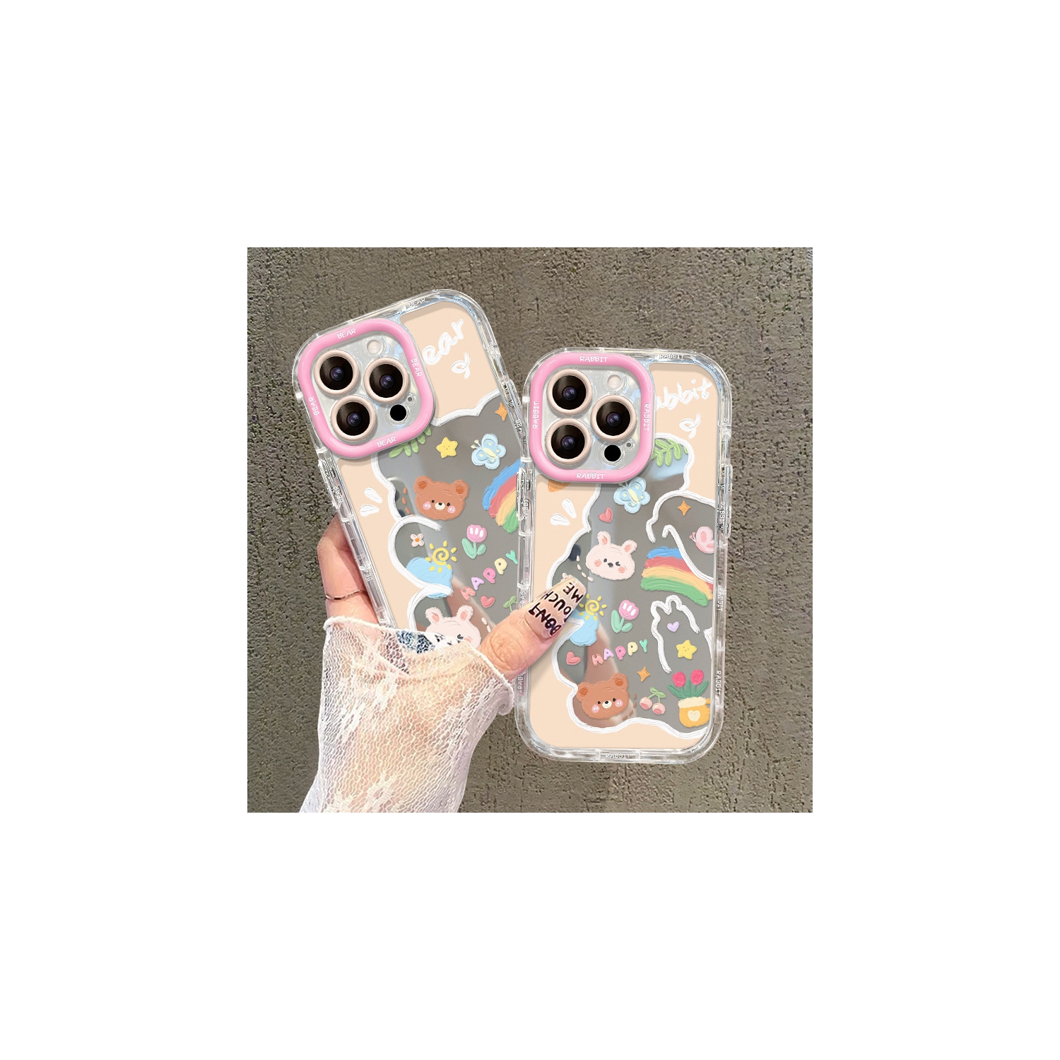 Étui pour téléphone avec miroir Graffiti Bear 13