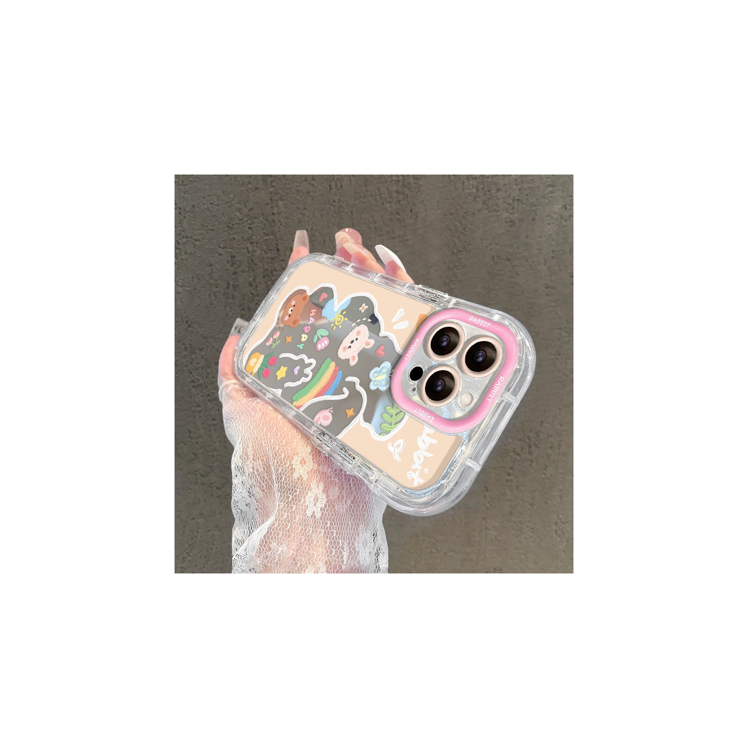 Étui pour téléphone avec miroir Graffiti Bear 13