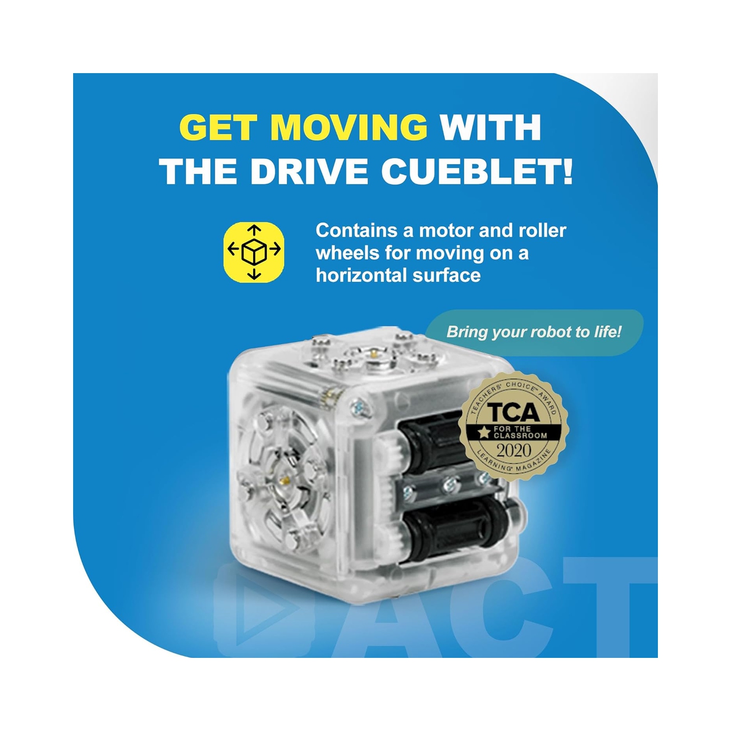 Robotique Modulaire Drive Cubelet Robot Blocks - Cube STIM Robot pour robotique à domicile et classe - 4 ans et plus