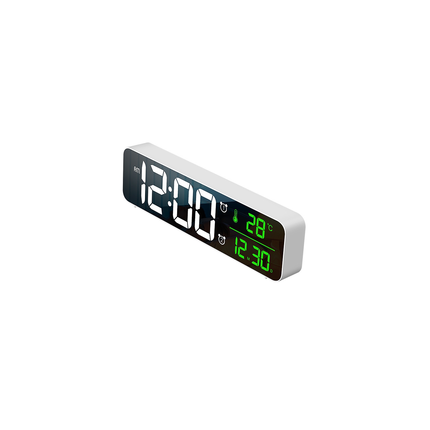 Electronic Wall Clock Table Clock & Options，with Temperature Display for Home Living Room Office Decoration