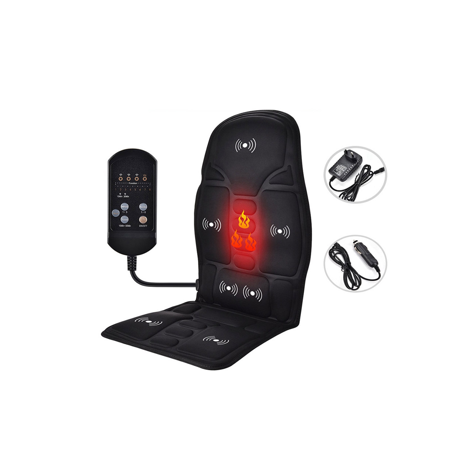 Seat Massager, Vibrating Back Massager for Chair Massage Cushion to Relieve Stress and Fatigue