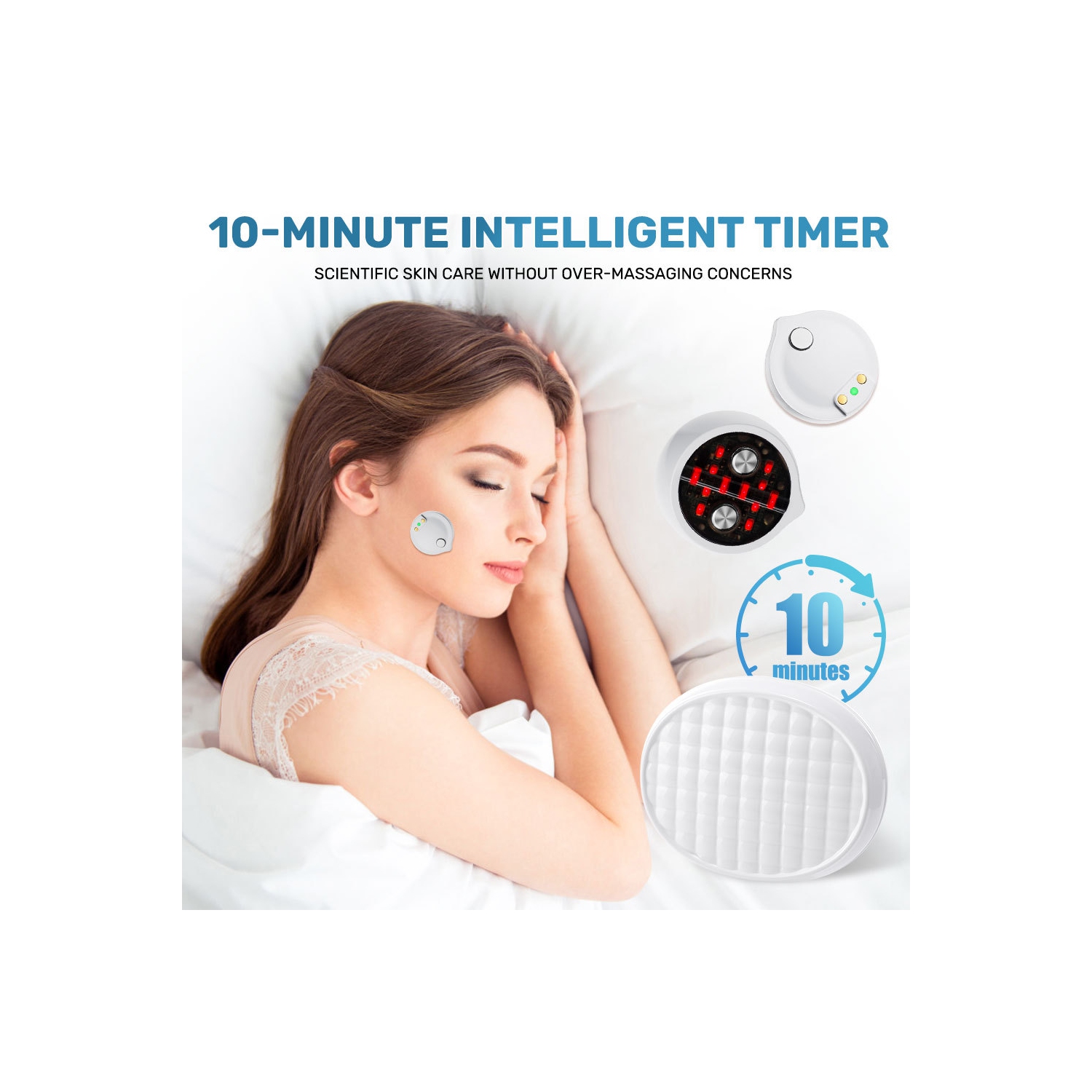 Red Light Facial Micro-current Pulse Massage Skin Rejuvenation Beauty Improvement Facial Fine Lines Massager