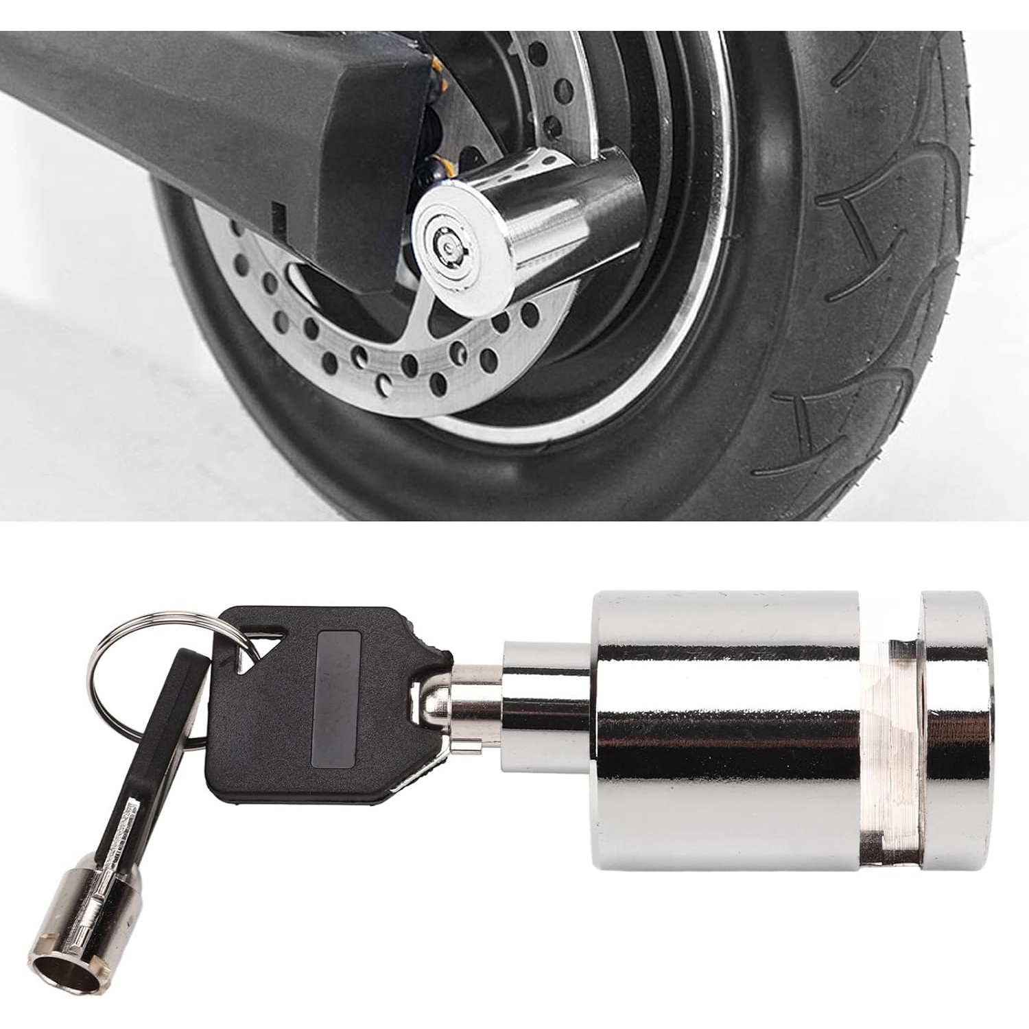 Verrou de frein à disque mini-alliage d'aluminium antivol pour bicyclette avec verrou antivol adapté pour vélo de route de moto VTT