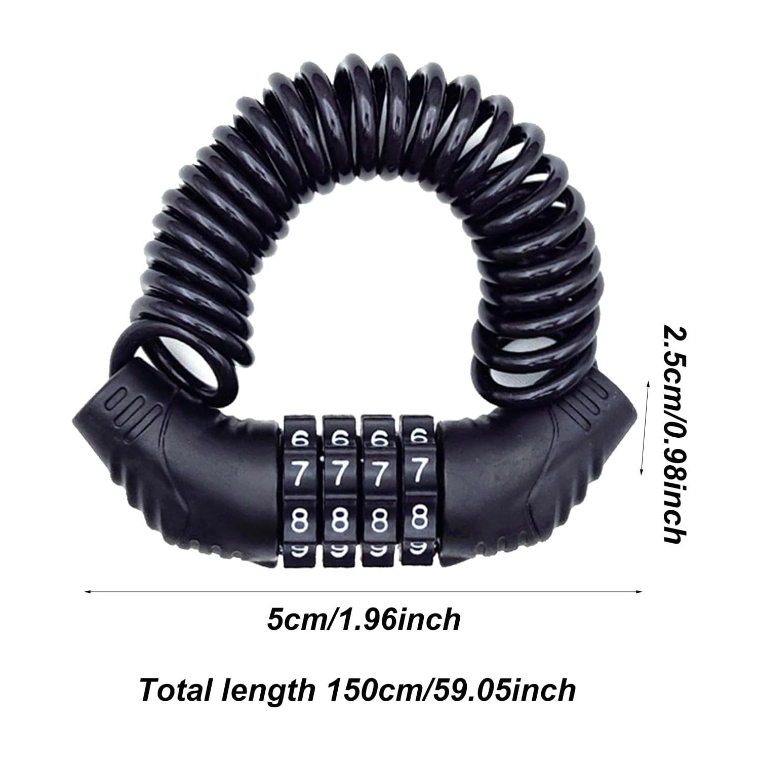 Verrou pour casque de moto | Verrou léger pour moto | Verrou de sécurité pour casque de trottinette, Verrou de chaîne pour casque de moto, Câble de