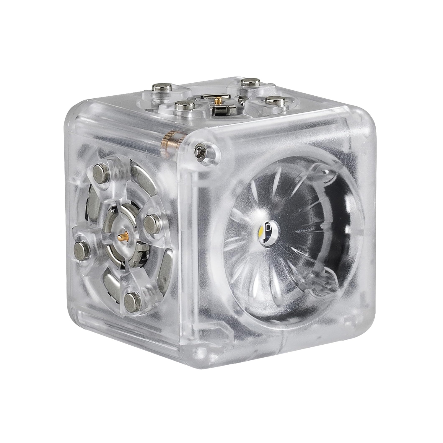 Blocs cubiques robots avec lampe de poche modulaire - Cube robotisé STIM pour robotique à la maison et en classe - 4 ans et plus