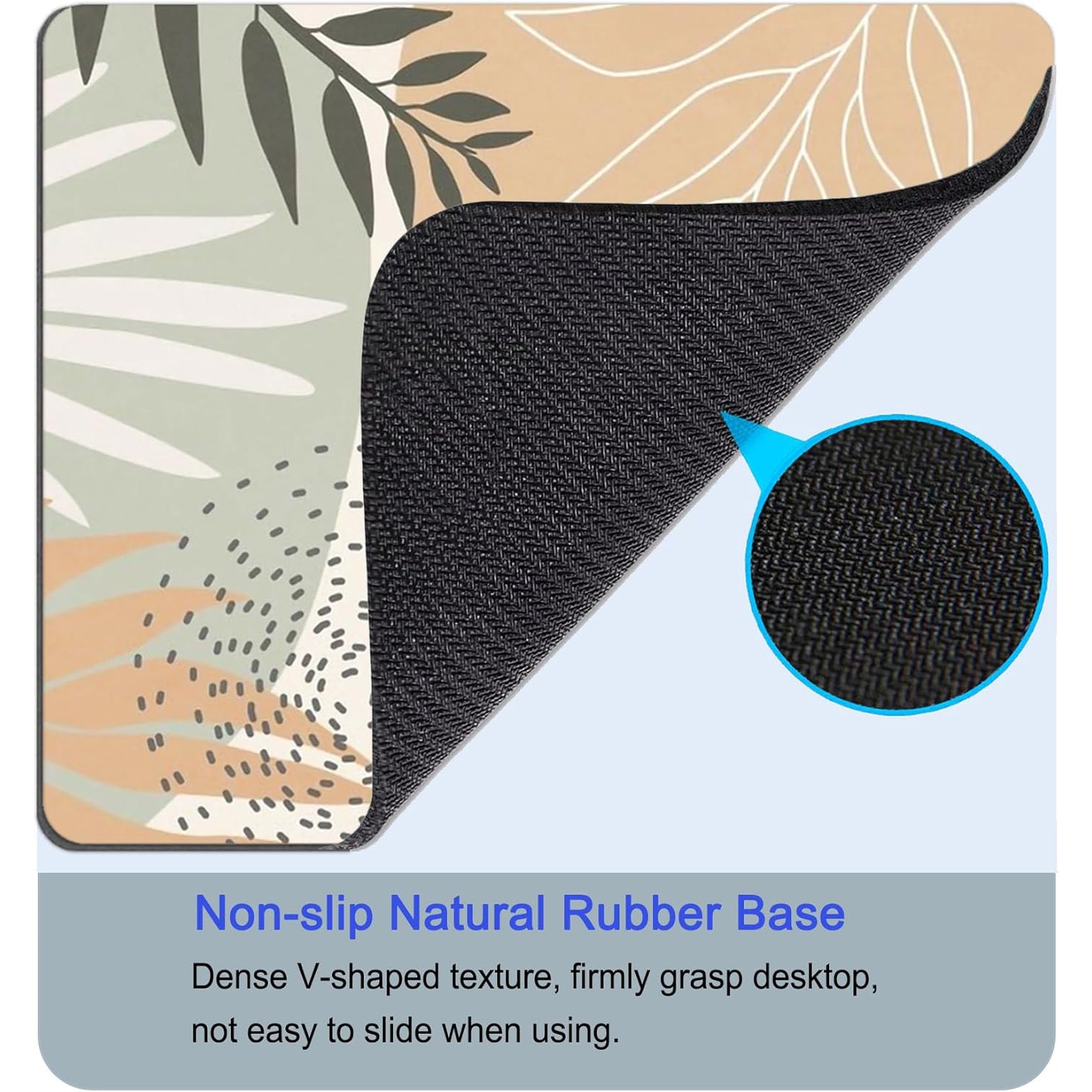 Mouse Pad, Square Mousepad, Personalized Premium-Textured, Non-Slip Rubber Base Mouse Mat, Waterproof Gaming Mouse Pad for Wireless Mouse, Computers,