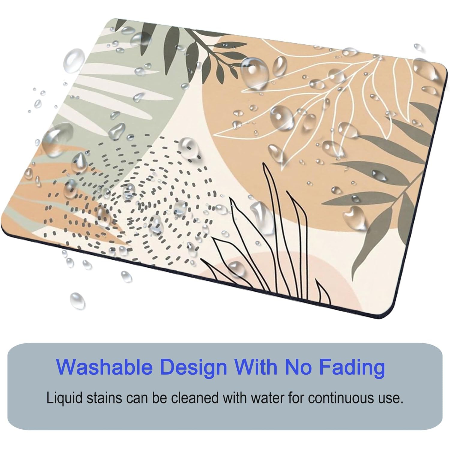 Mouse Pad, Square Mousepad, Personalized Premium-Textured, Non-Slip Rubber Base Mouse Mat, Waterproof Gaming Mouse Pad for Wireless Mouse, Computers,