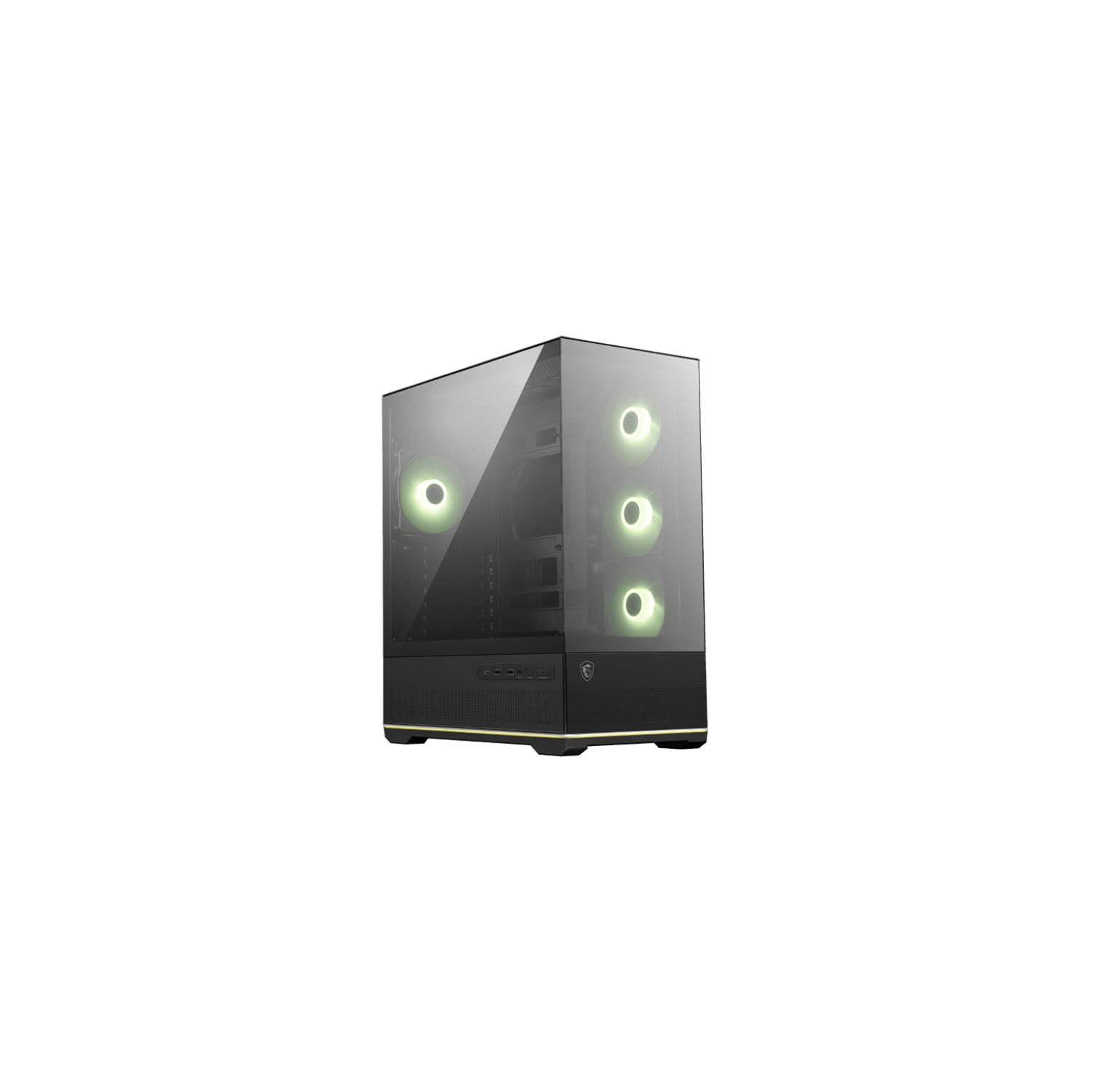 MSI MAG PANO 110R PZ - Mid-Tower Gaming PC Case - Tempered Glass Side Panel - 3 x 120mm ARGB Fans - Support up to 360mm Radiator - Mesh Panel