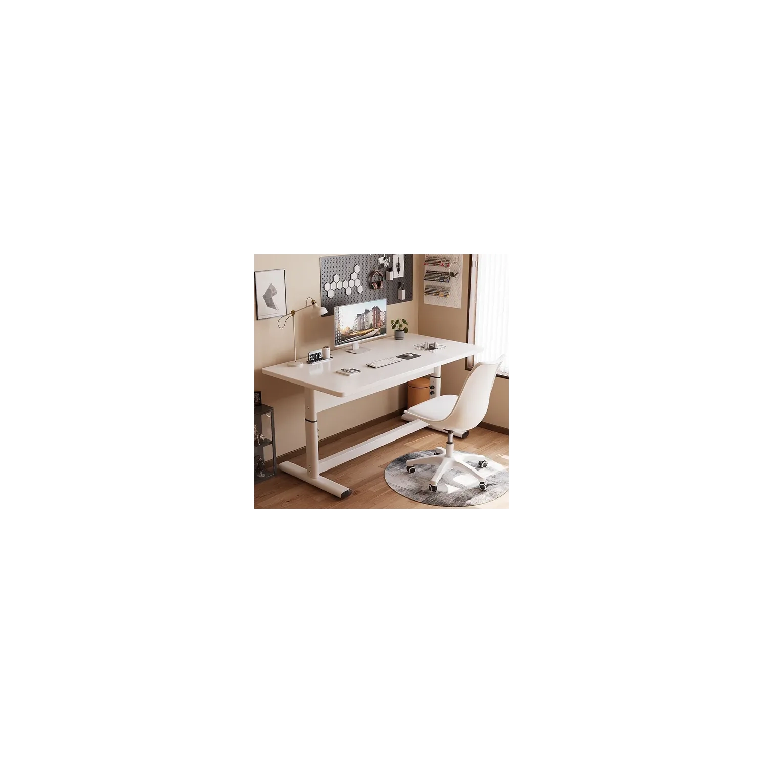 Height Adjustable Standing Desk – Ergonomic Workstation for Home Office & Computer Use