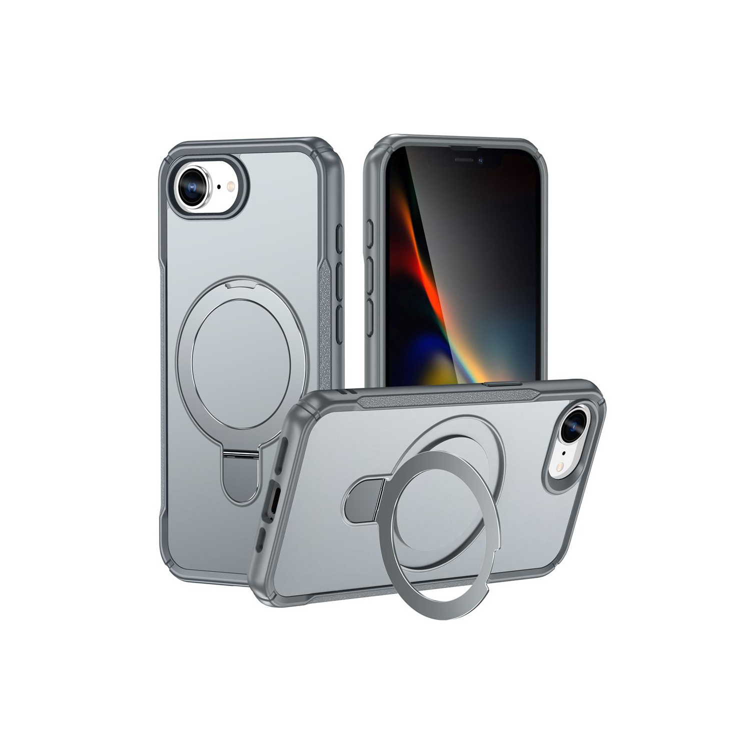 XCRS – Étui magnétique Vivid pour téléphone avec béquille rotative invisible, étui MagSafe pour iPhone 16e 2025 d'Apple