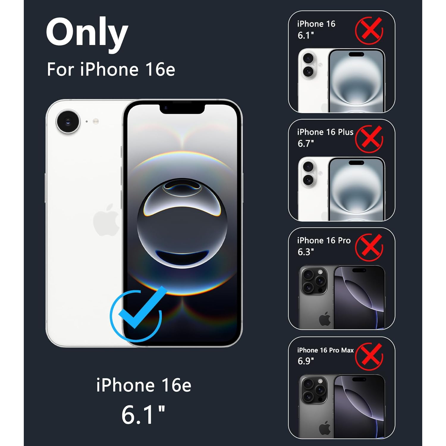 XCRS – Étui magnétique Vivid pour téléphone avec béquille rotative invisible, étui MagSafe pour iPhone 16e 2025 d'Apple