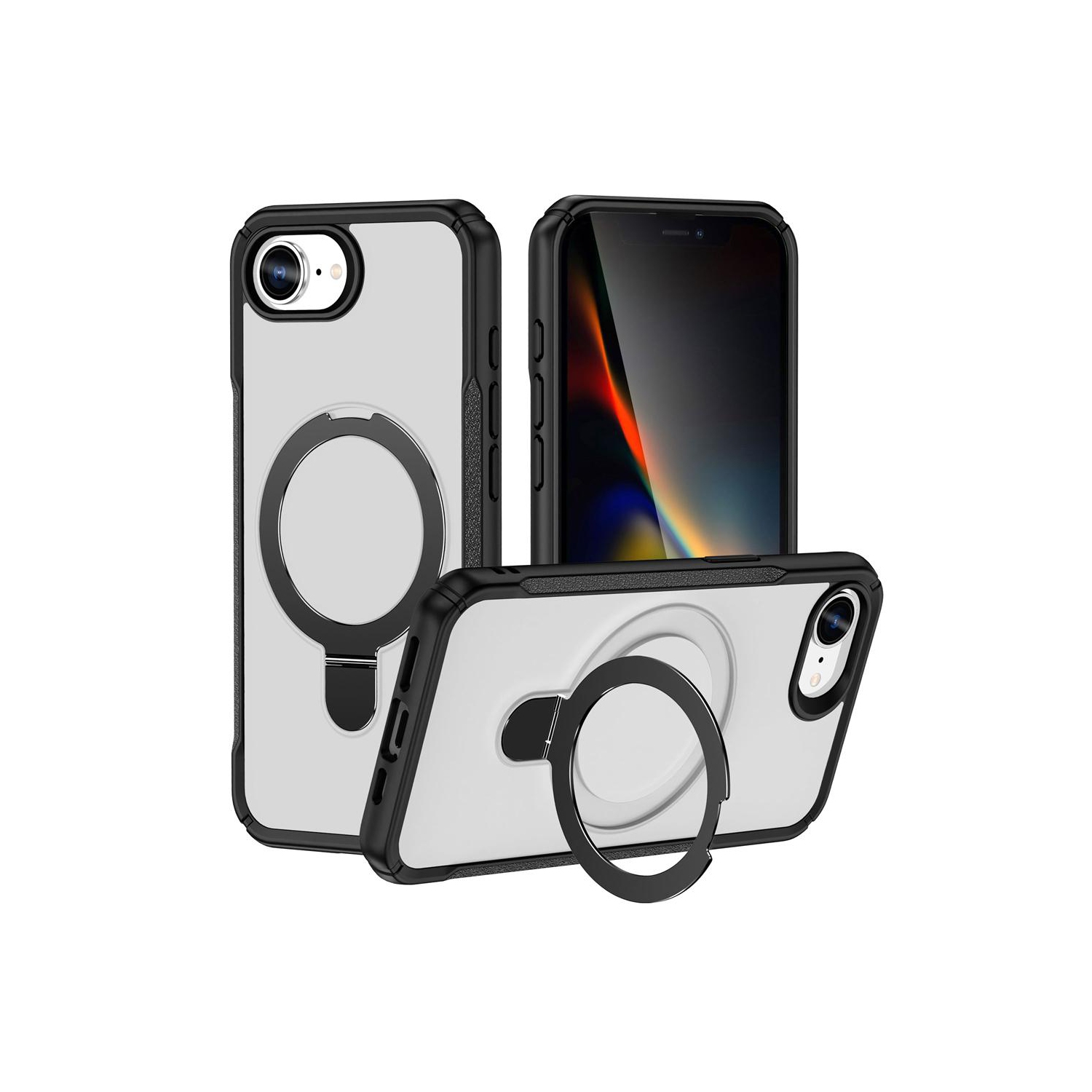 XCRS – Étui magnétique Vivid pour téléphone avec béquille rotative invisible, étui MagSafe pour iPhone 16e 2025 d'Apple