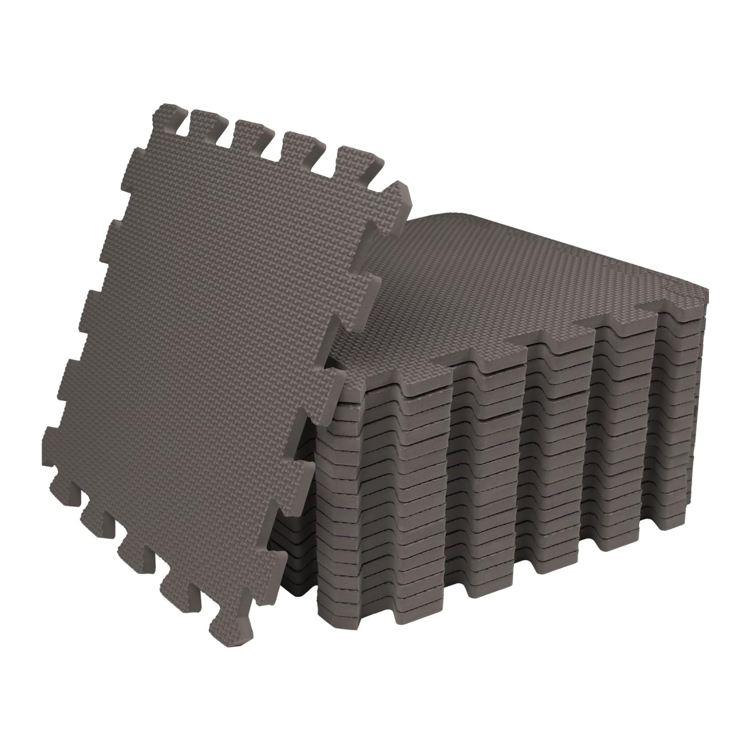 Mehiaz 18 Tiles Gym Floor Mat, EVA Foam Puzzle Gym Mat, High-Density Interlocking Foam Floor Tiles for Home Gym, Play Workout Garage Kitchen