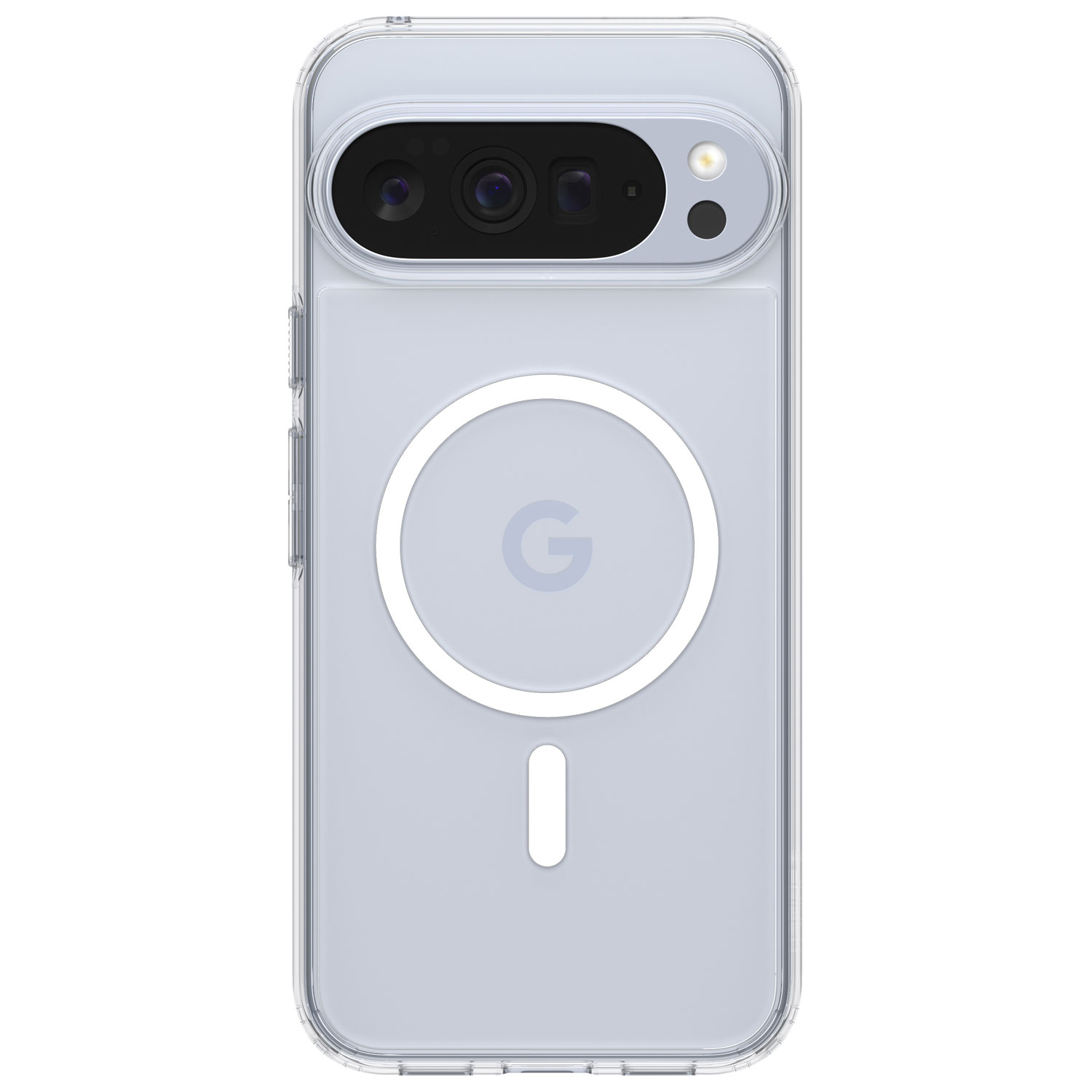 Spigen Crystal Flex Fitted Hard Shell Case with Magnet for Pixel 10/10 Pro - Crystal Clear