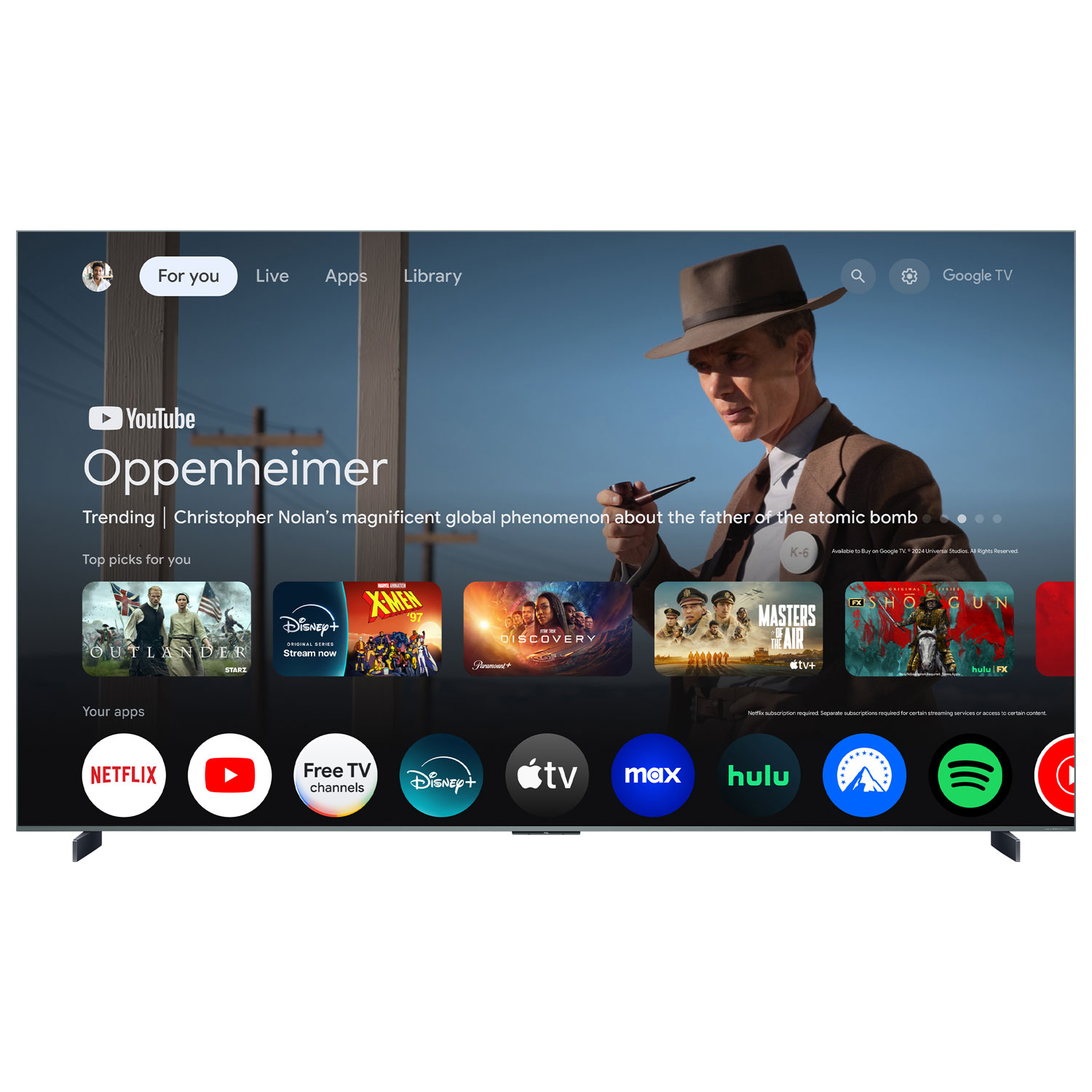 Téléviseur intelligent Google mini-DEL HDR UHD 4K série QM9K de 98 po de TCL - 2025