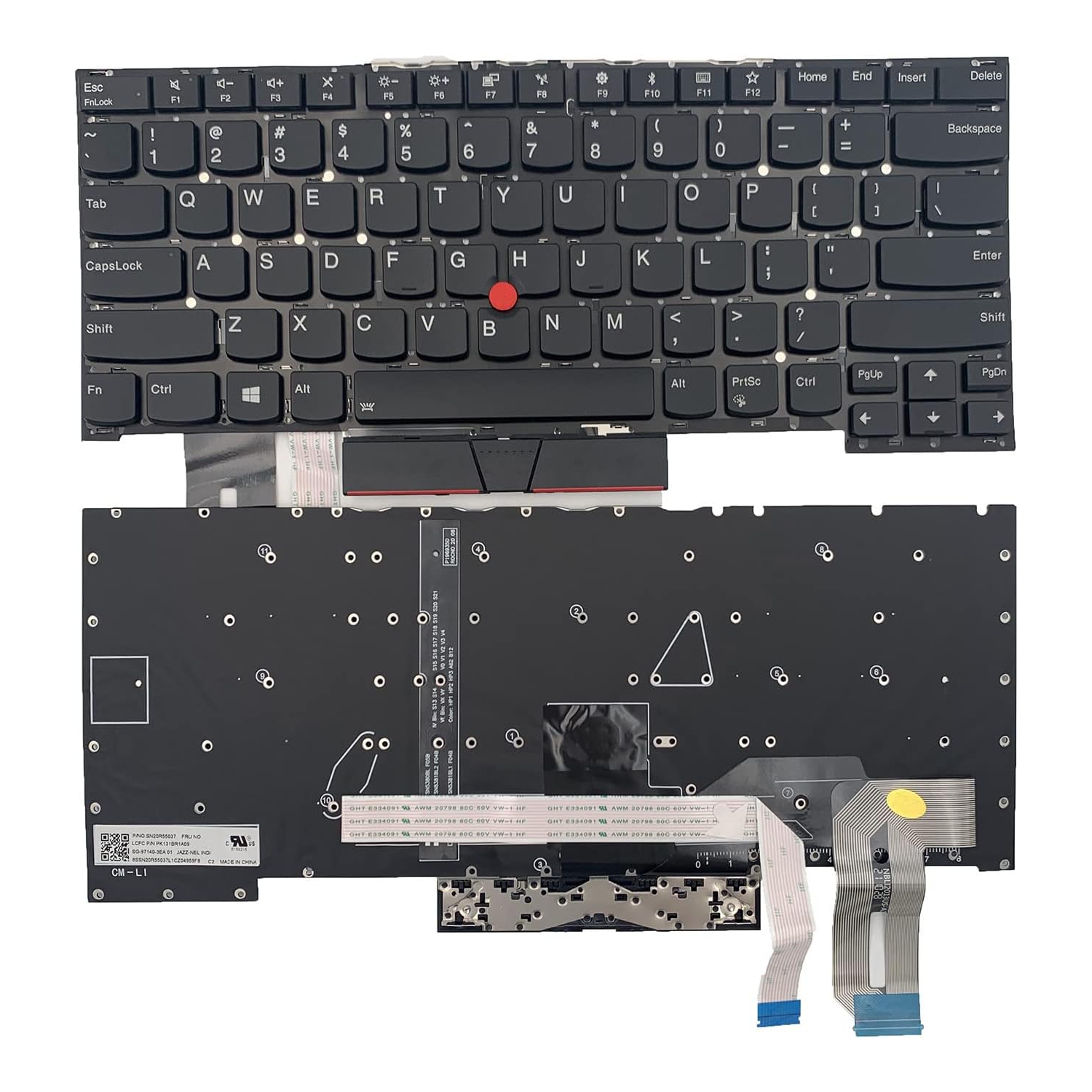 LIXSUNTEK Backlight Keyboard for Lenovo ThinkPad T490S T14S 20T0 20T1 20UJ 20UH/ P1 Gen1/2/3 X1 Extreme 3rdGen 20TK 20TL/P1 Gen 3 Type 20TH 20TJ