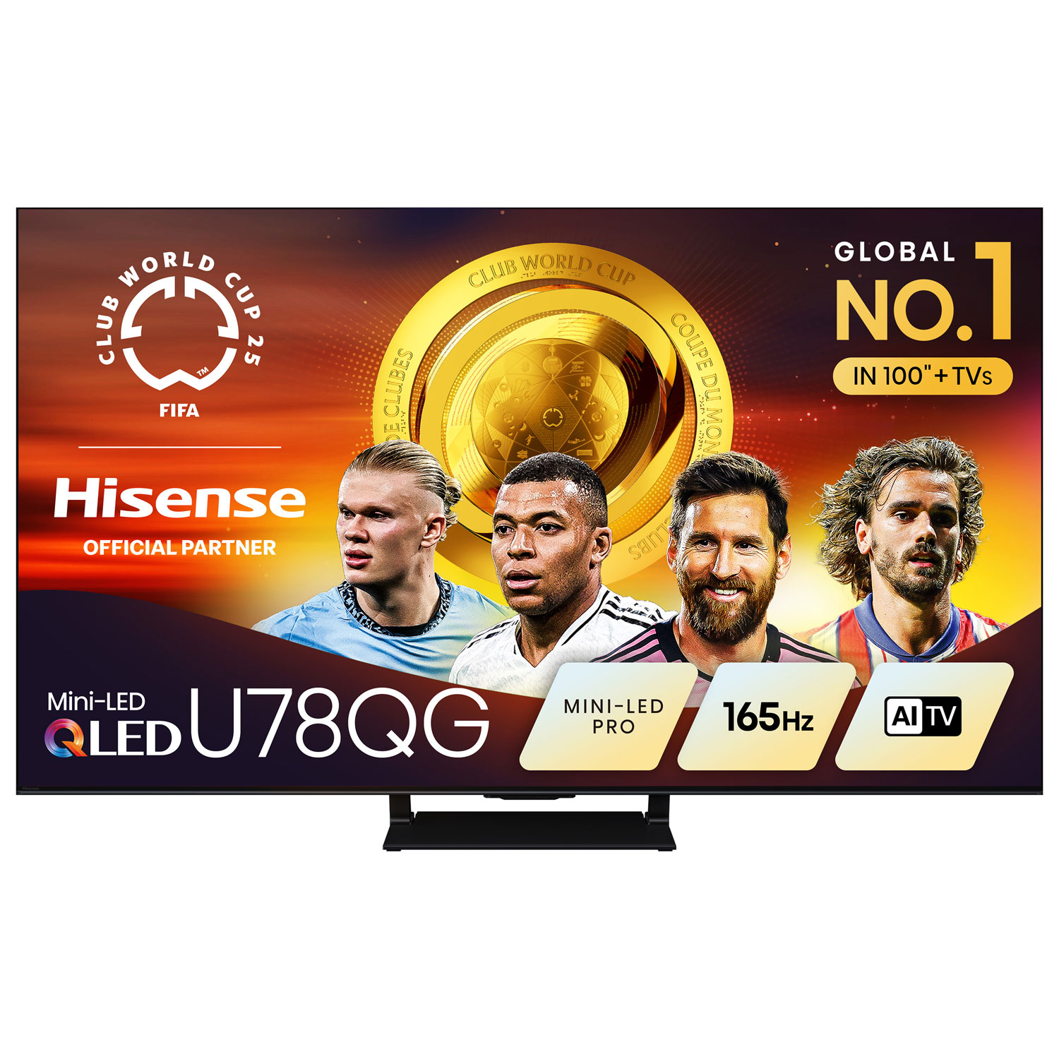 Hisense 75" U78QG Series 4K UHD HDR Mini-LED QLED Pro Smart Google TV (75U78QG) - 2025