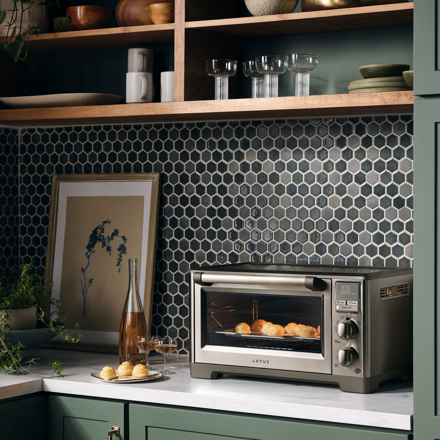 Lotus Air Fry Convection Toaster Oven - Stainless Steel