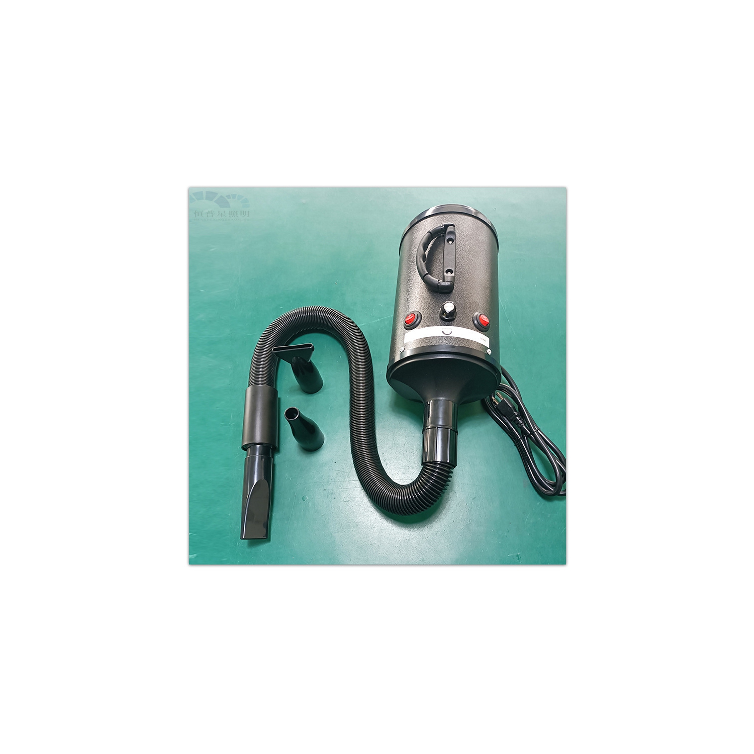 1200W high power professional pet hair dryer with adjustable speed and quiet function Insulated metal inner barrel Spiral heating wire outer shell