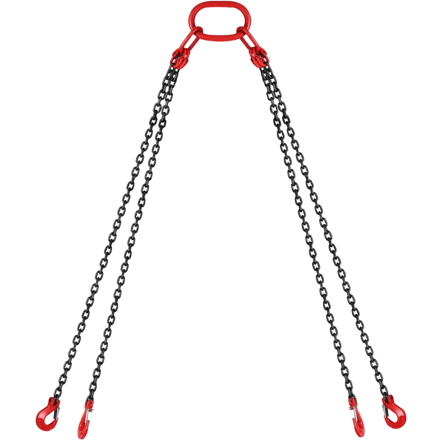 VEVOR 5/16 inch x 10 ft Lifting Chains with Hooks, G80 Engine Chain Hoist Lifts, 11000 lbs/5 Ton Capacity Lifting Sling Chains for Engine Hoist, Lift
