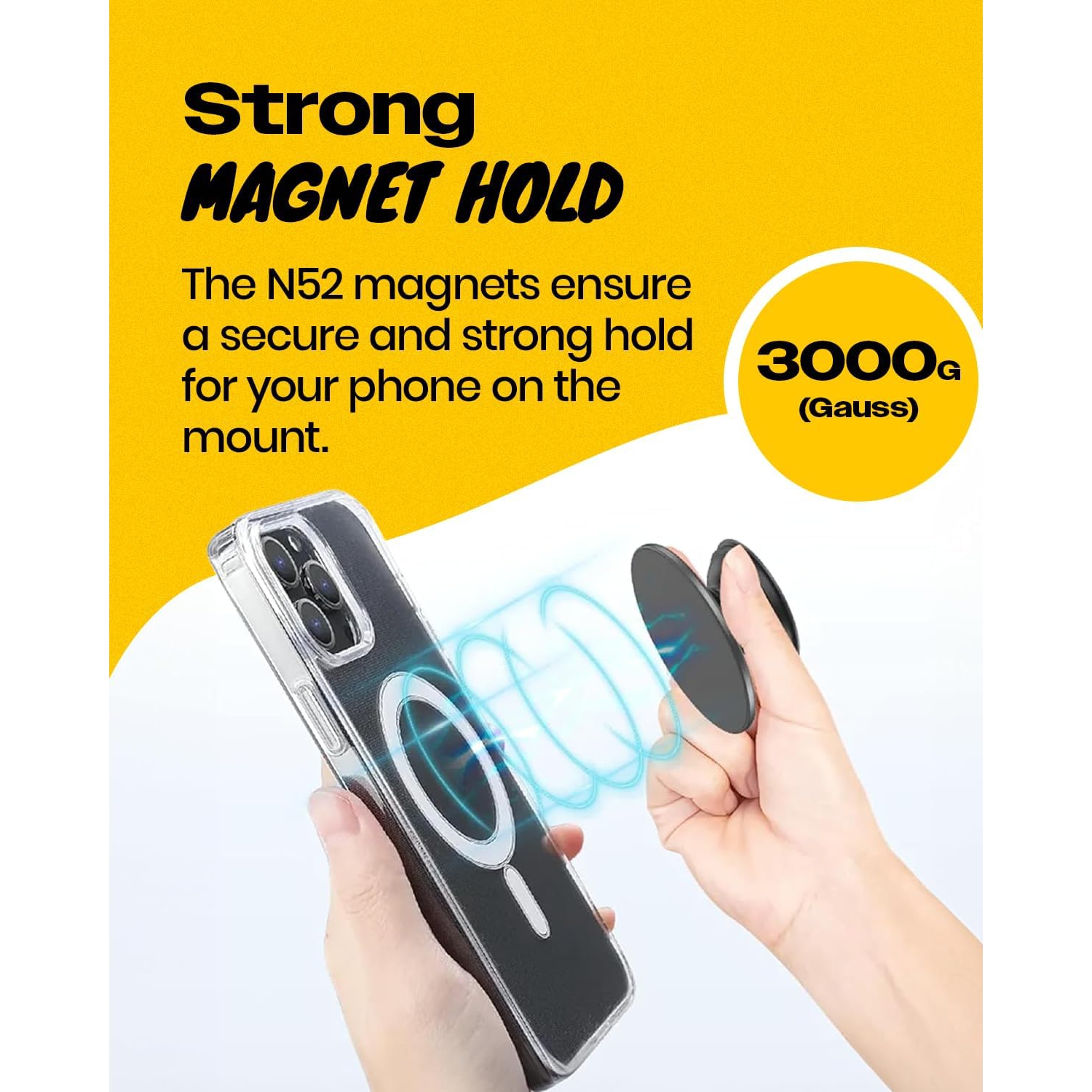 Magnetic genuine translucent color design foldable phone grip holder for smartphones, tablets, mobile phone accessories