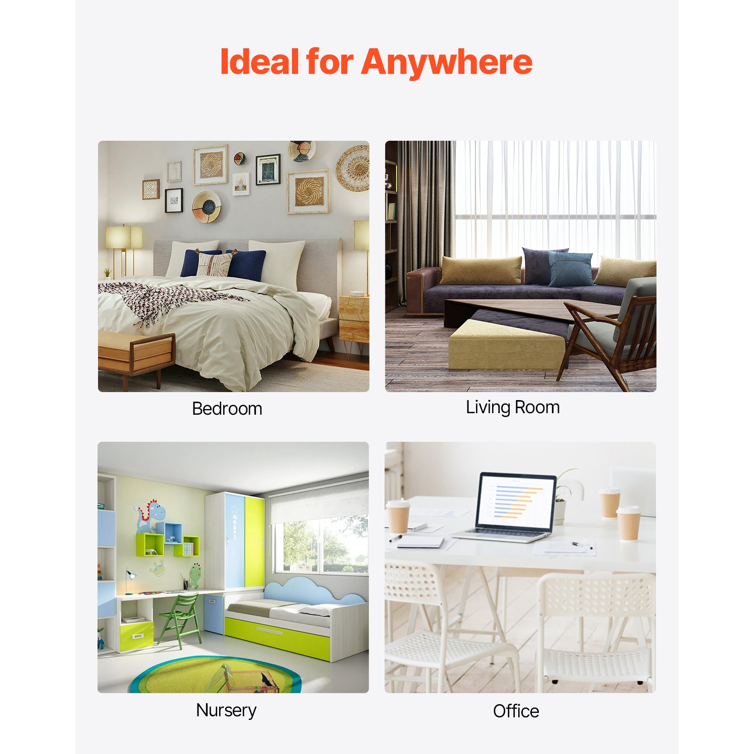 VEVOR Replacement Filter for Tower Fan, Multi-Layers Air Purifier Filter Replacement with High-Density HEPA and Activated Carbon, ideal for Capturing