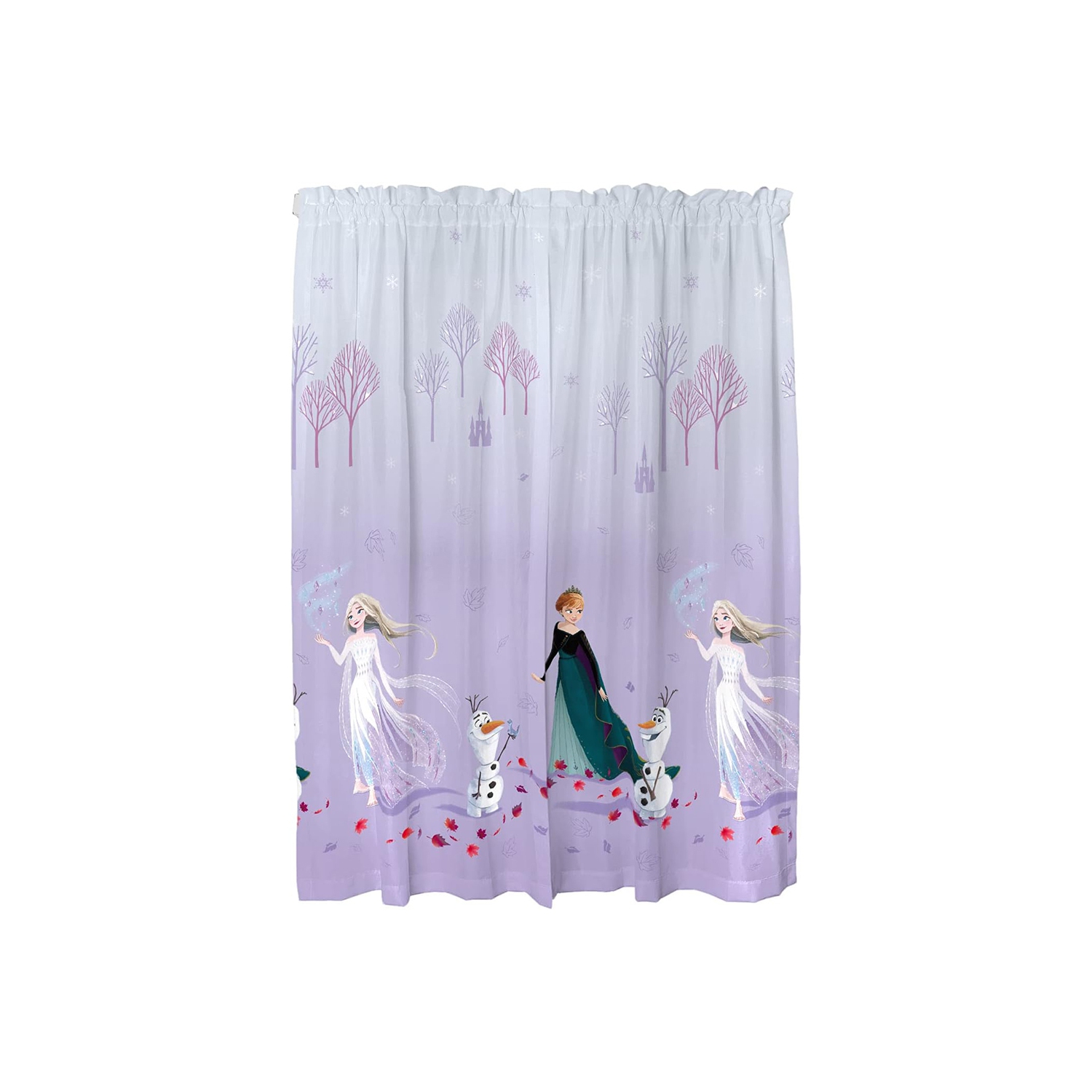 Rideaux de fenêtre «&nbsp;La reine des neiges&nbsp;» 2 Element pour chambre d'enfant - 41 x 63 (L) po - 2 panneaux