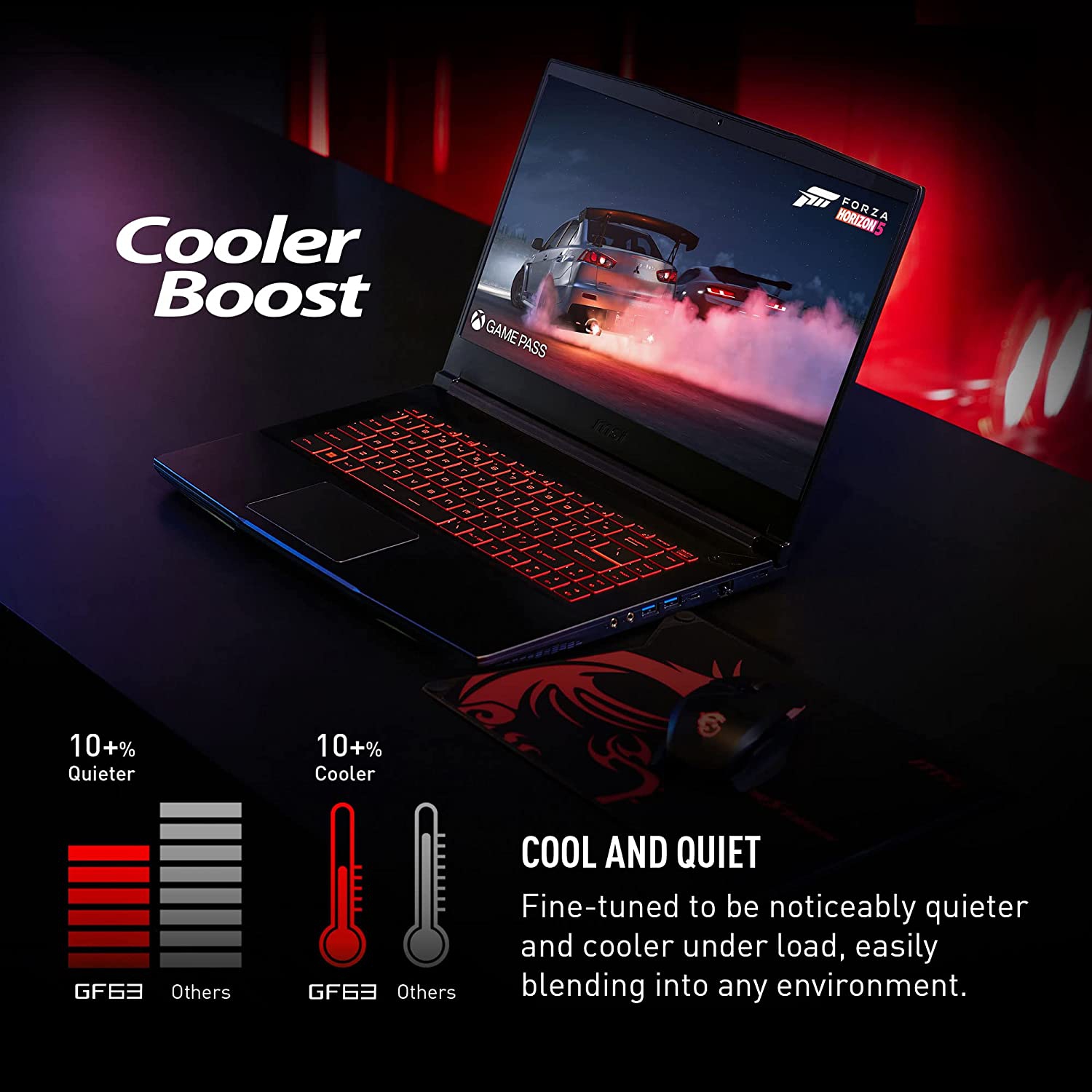 Portable de jeu Thin GF63 de po de MSI, écran 144 Hz de 1920 x 1080 pixels, GeForce RTX 2050 6 4 Go 1 To GDDR6, 8 coeurs i5-12450H