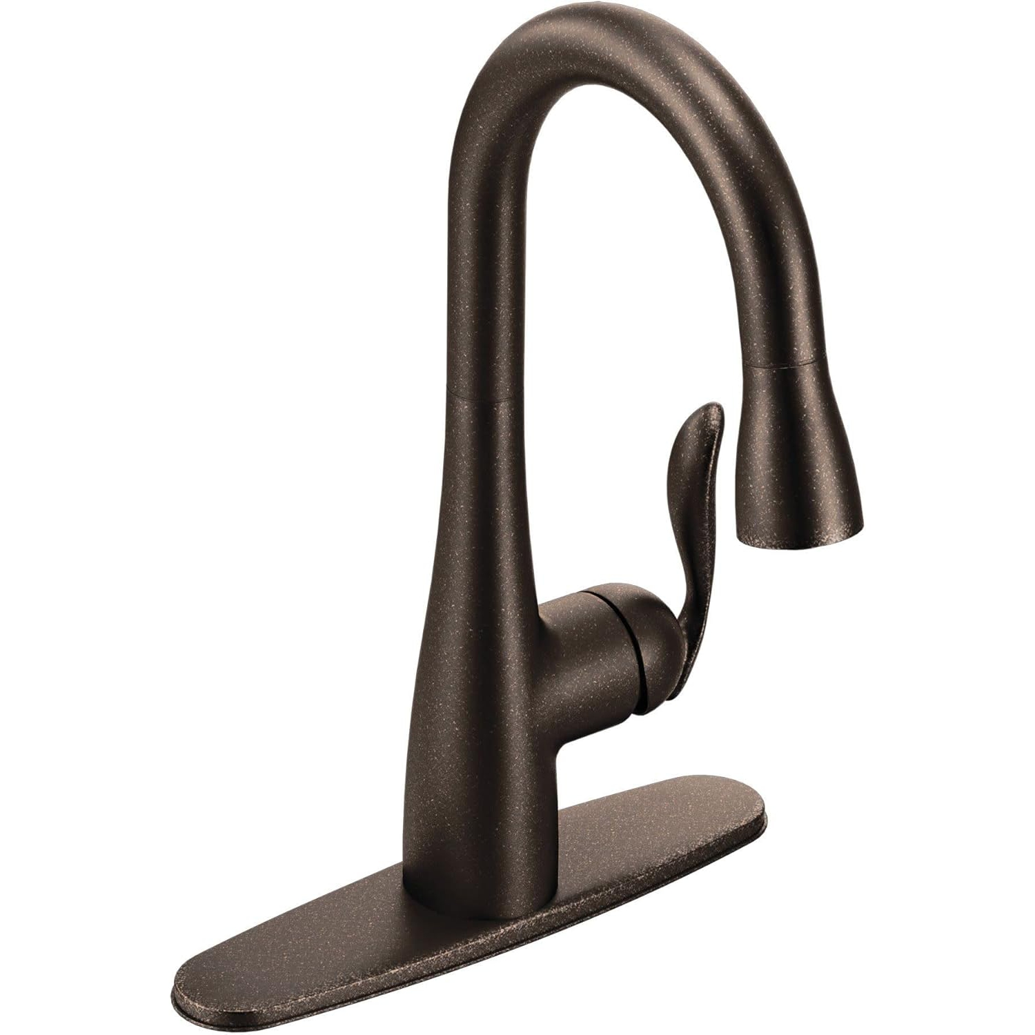 Robinet à barre d'arrachement à arc élevé Moen 5995ORB Arbor, bronze huilé