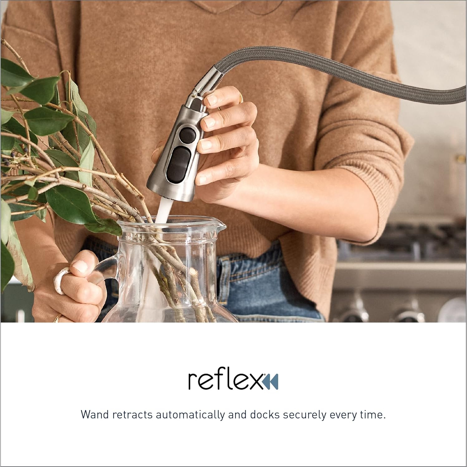 Robinet à barre d'arrachement à arc élevé Moen 5995ORB Arbor, bronze huilé