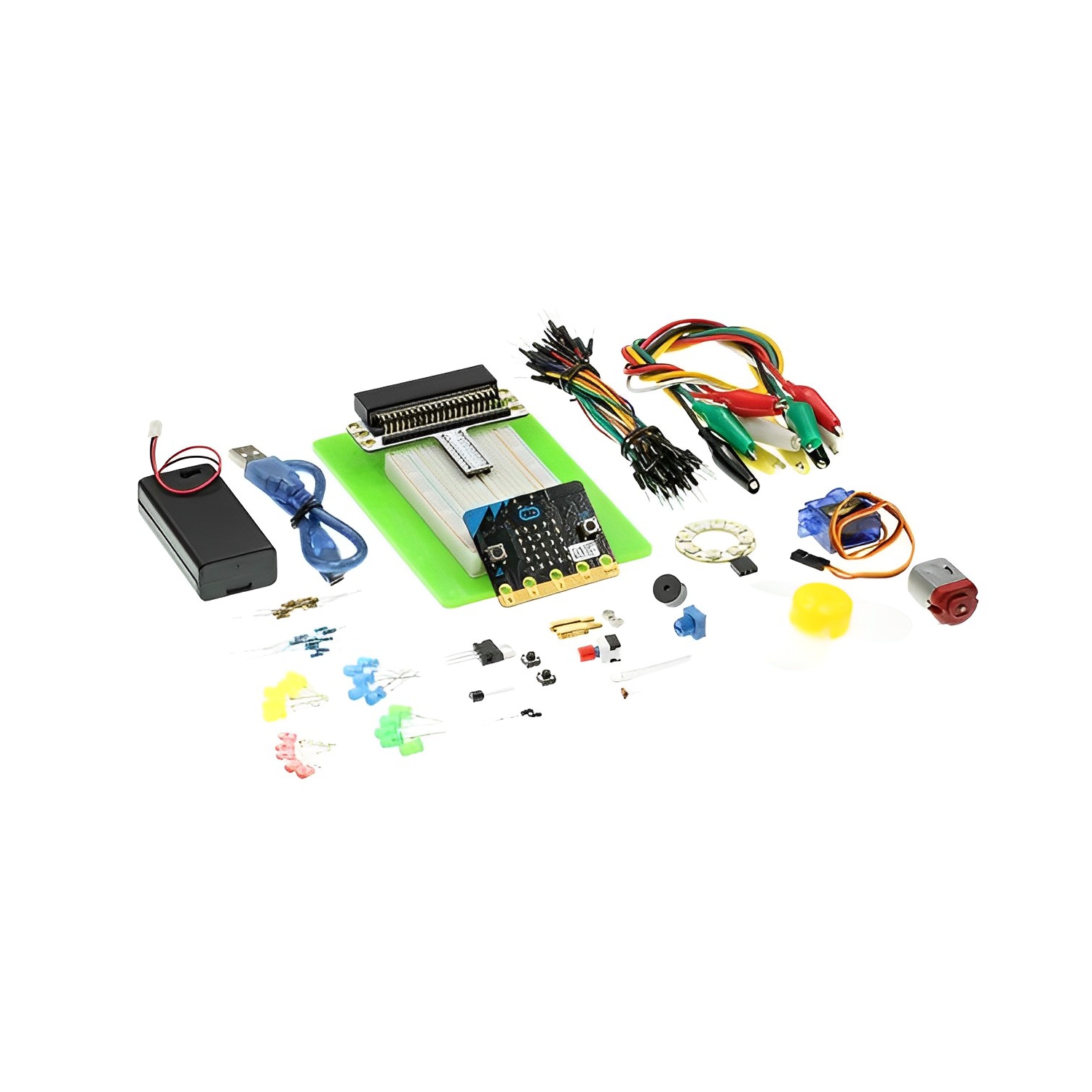 ElecFreaks micro:bit Starter Kit with V2 micro:bit Board - STEM Educational Home & Classroom Kit