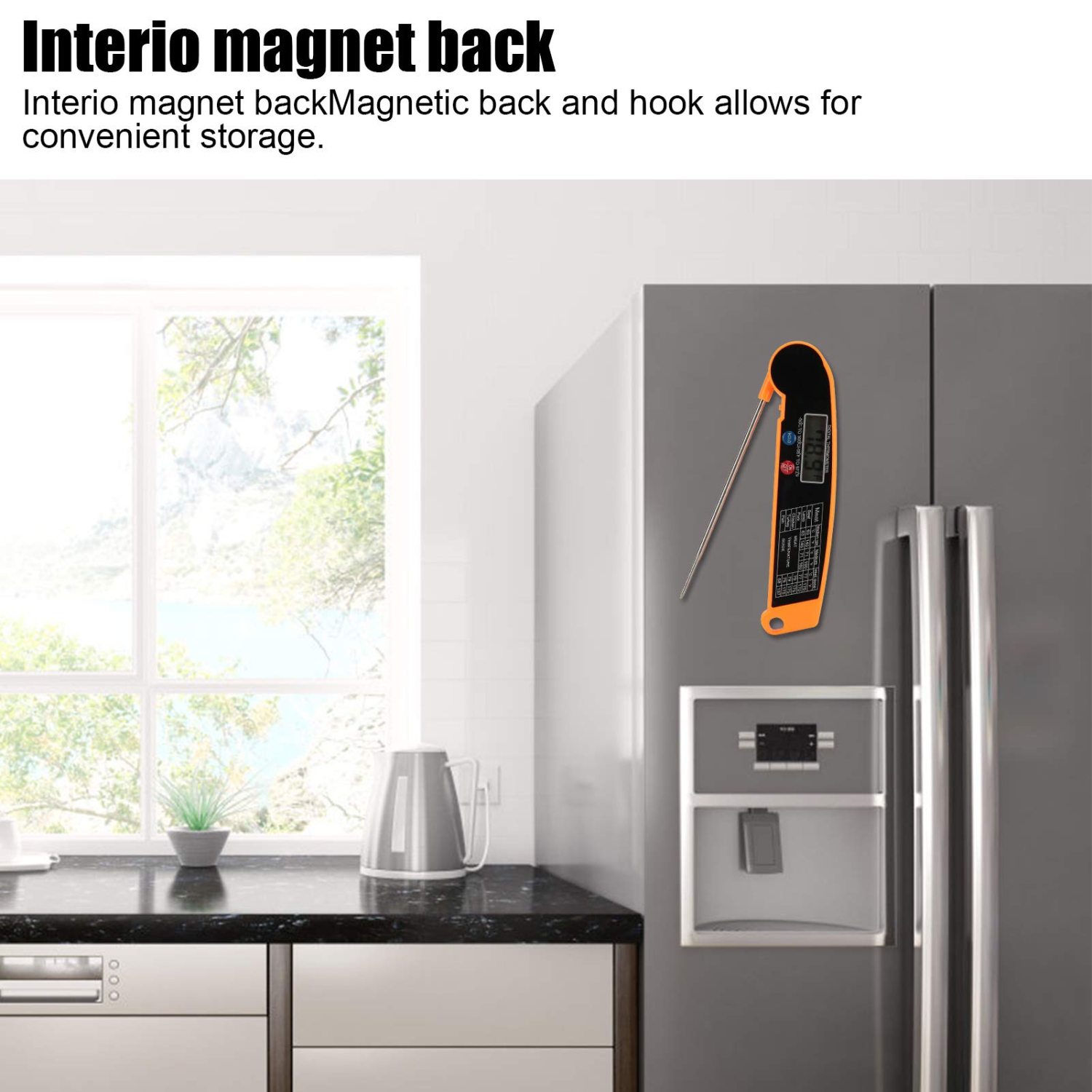 Foldable Digital Thermometer Probe Temperature Kitchen Cooking Food BBQ Meat Jam