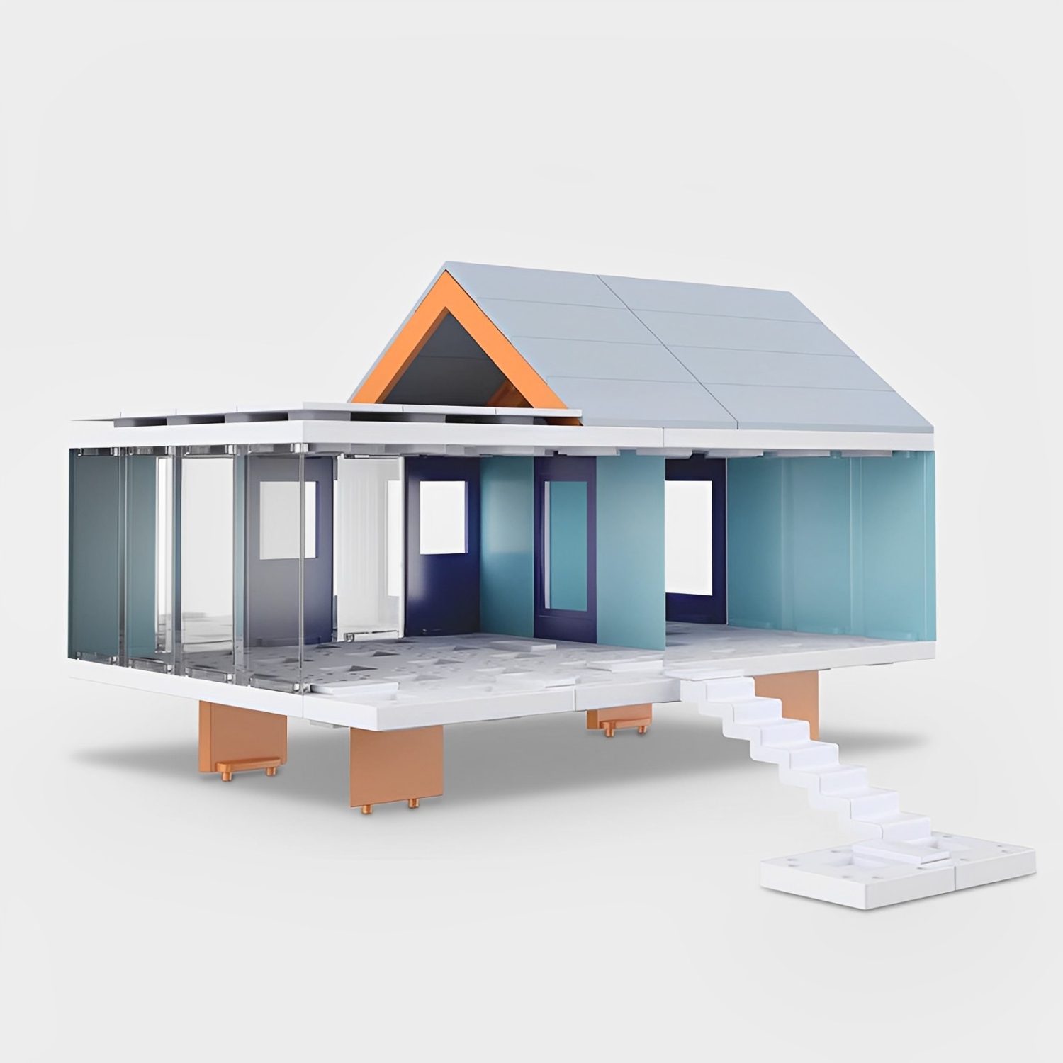 Arckit Mountain Living Building Kit - STEM Educational Toy - Miniature Alpine House Model - Architecture for Kids & Adults