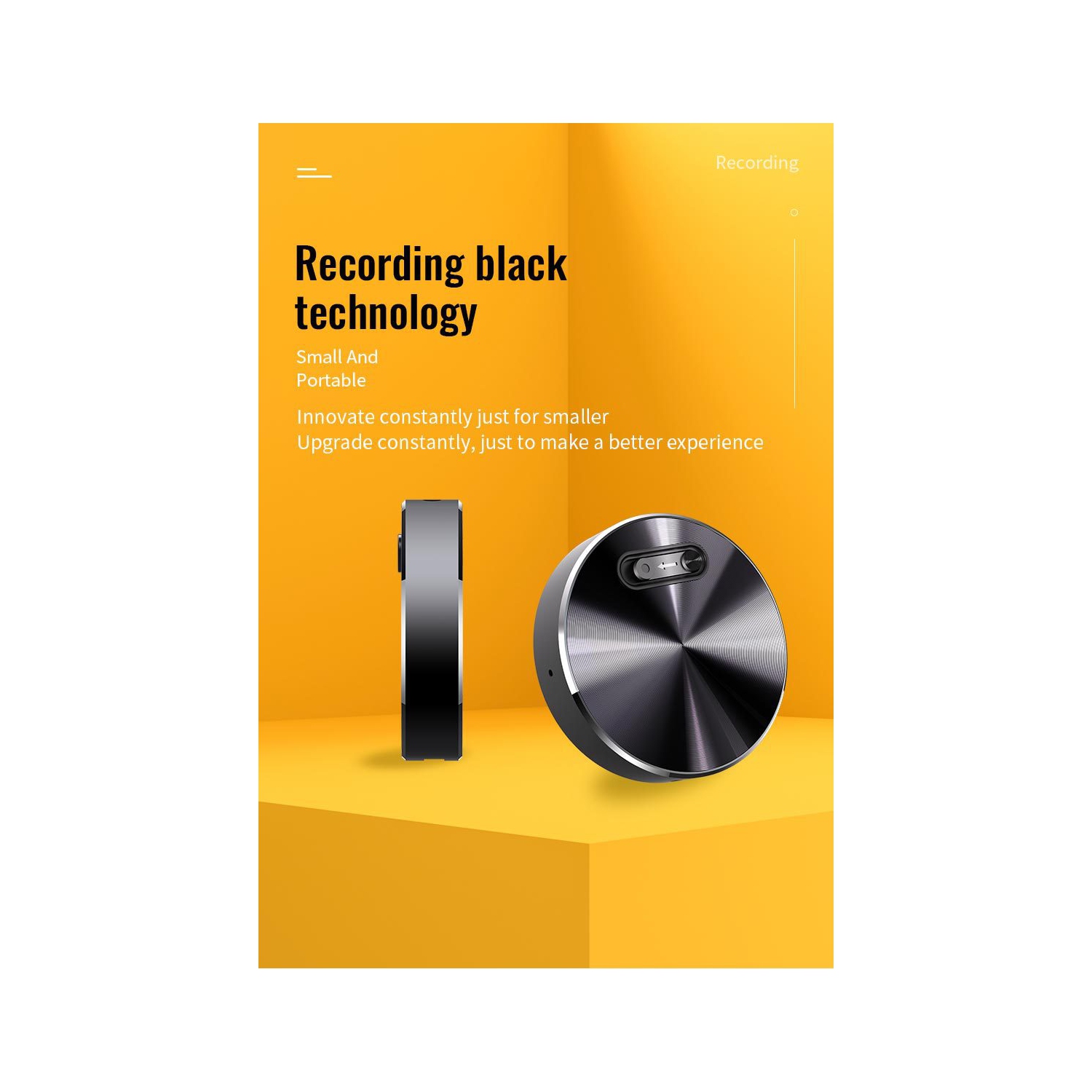 Recording pen high-definition noise reduction and air-conditioning recorder for students to record class meetings, portable recorder—16GB