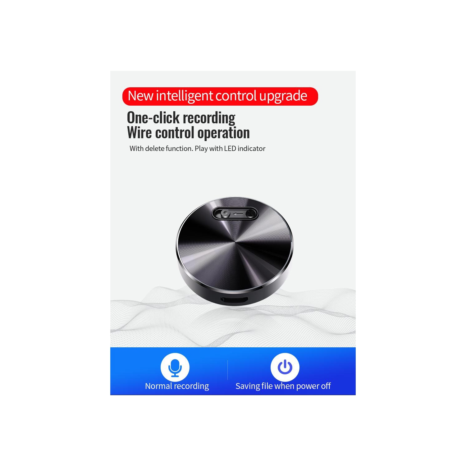 Recording pen high-definition noise reduction and air-conditioning recorder for students to record class meetings, portable recorder—16GB