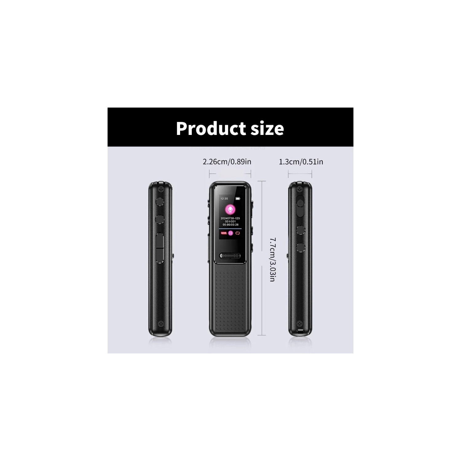 Recording pen HD noise reduction student mp3 player recording pen - 32GB