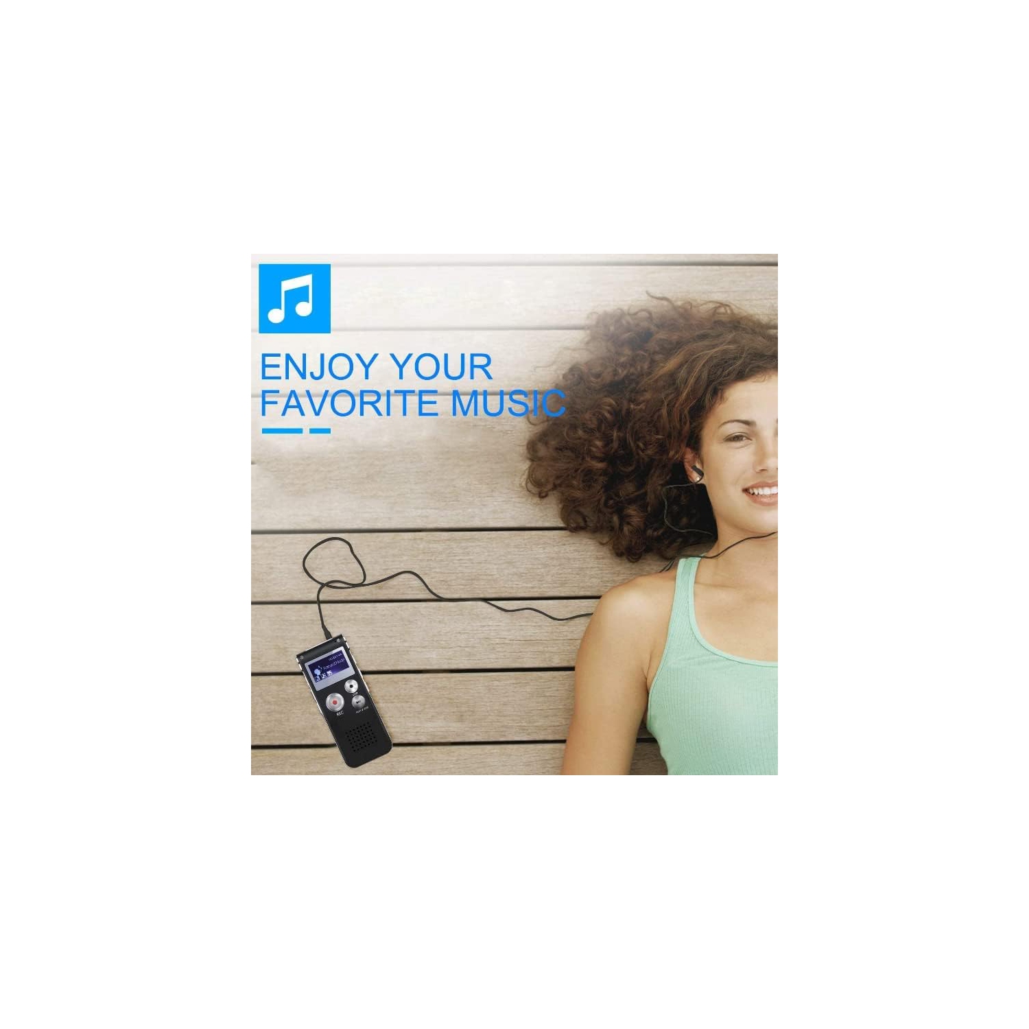 Video recorder MP3 player smart digital external speaker function voice recorder—64GB