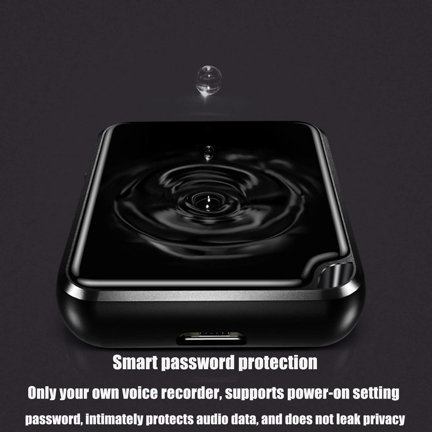 Mini HD Noise Reduction Recorder Player Recorder Classroom Conference Recording Portable One-key Recording 1536kb -16GB