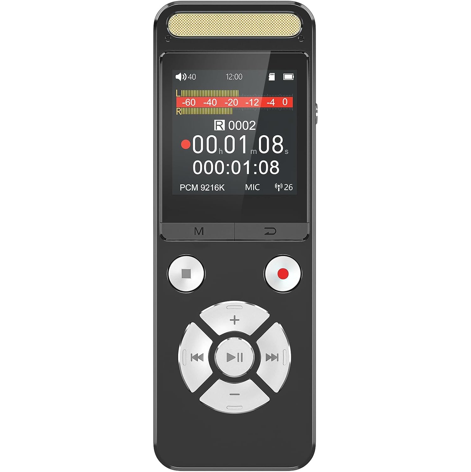 9216Kbps digital recorder - noise reduction recorder, voice-activated recorder, with playback noise reduction function -256GB