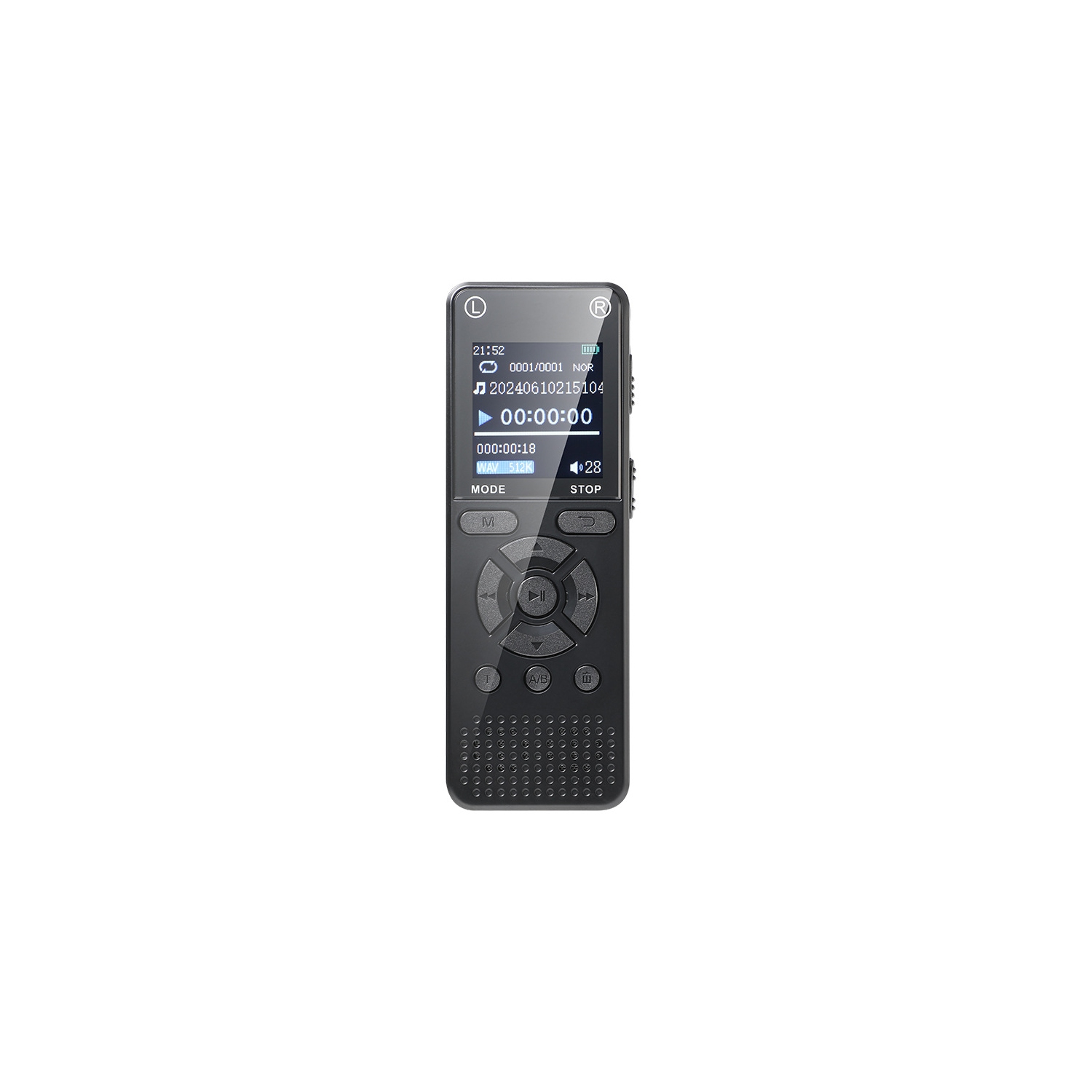 Digital recorder for lectures and meetings - Recorder Recorder MP3 player external speaker function recorder-128GB