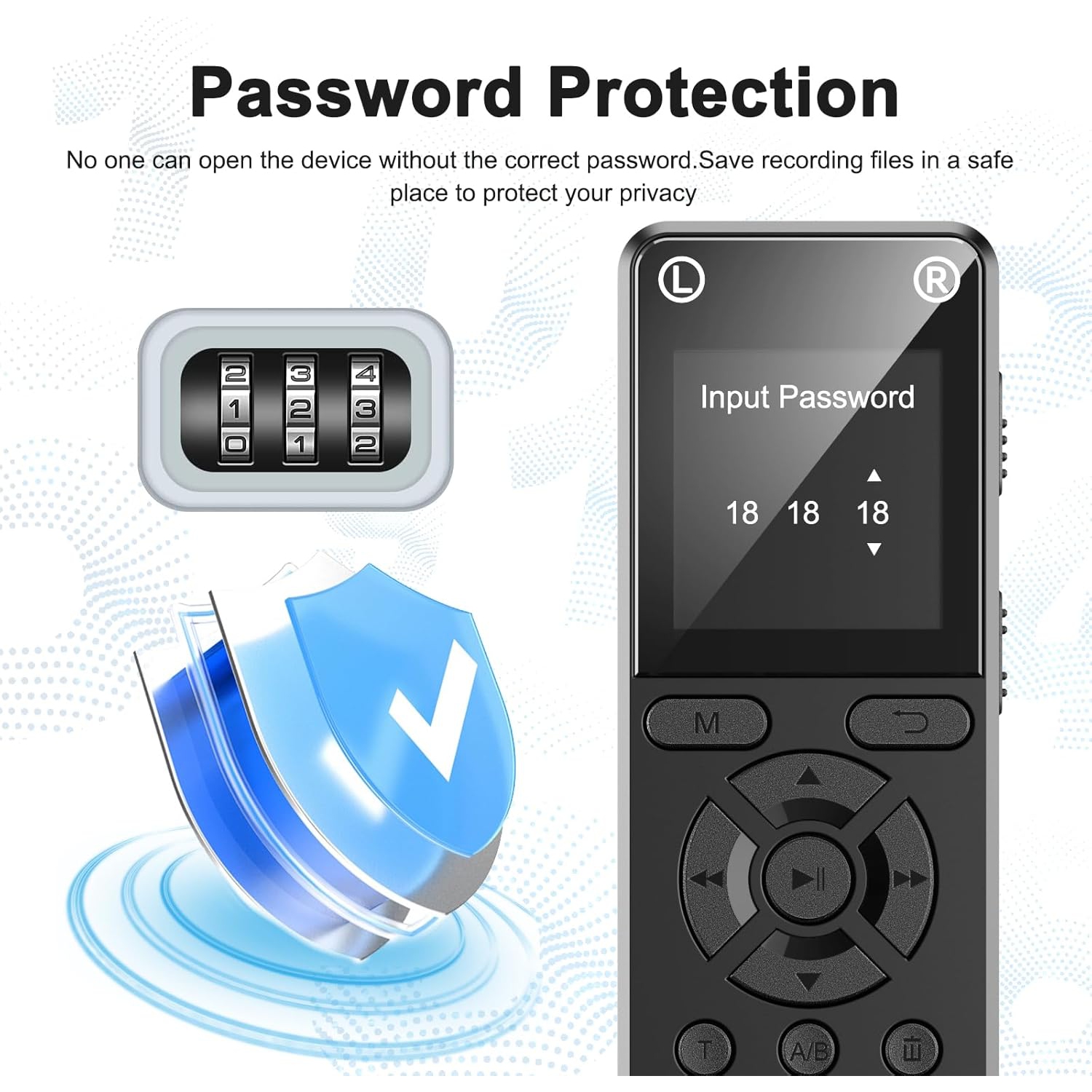 Digital recorder for lectures and meetings - Recorder Recorder MP3 player external speaker function recorder-128GB