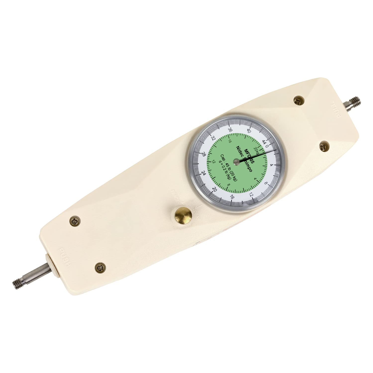 Jauge de force mécanique à double échelle MFD-06 de Shimpo, modes de charge en temps réel et maximale, capacité 110&nbsp;lb