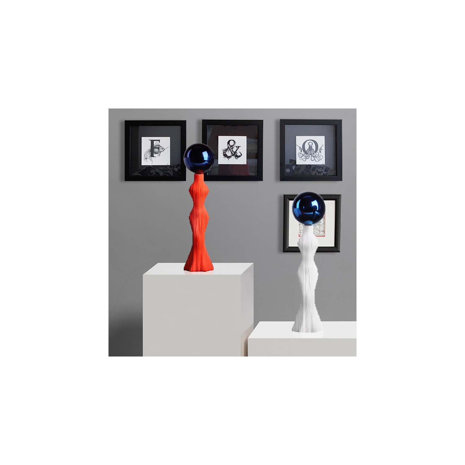 Abstract girl light luxury modern resin sculpture handmade refined art ornaments hotel bar study room decoration housewarming holiday gift selection