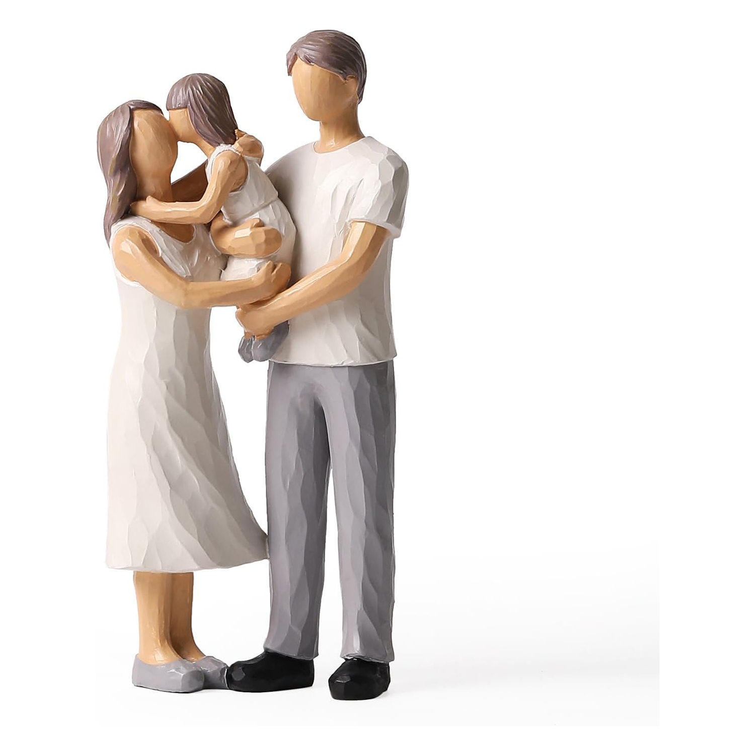 Resin figure ornaments | Living room and study room decorative sculptures | Dust-proof and easy to clean | Art collection gift non-slip base non-slip