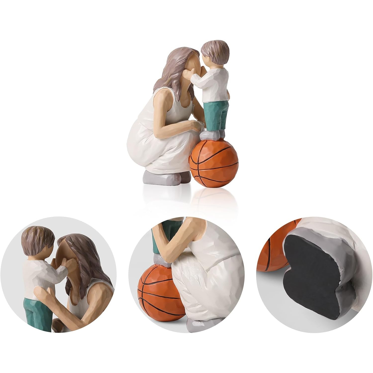 Resin figure ornaments | Living room and study room decorative sculptures | Dust-proof and easy to clean | Art collection gift non-slip base non-slip