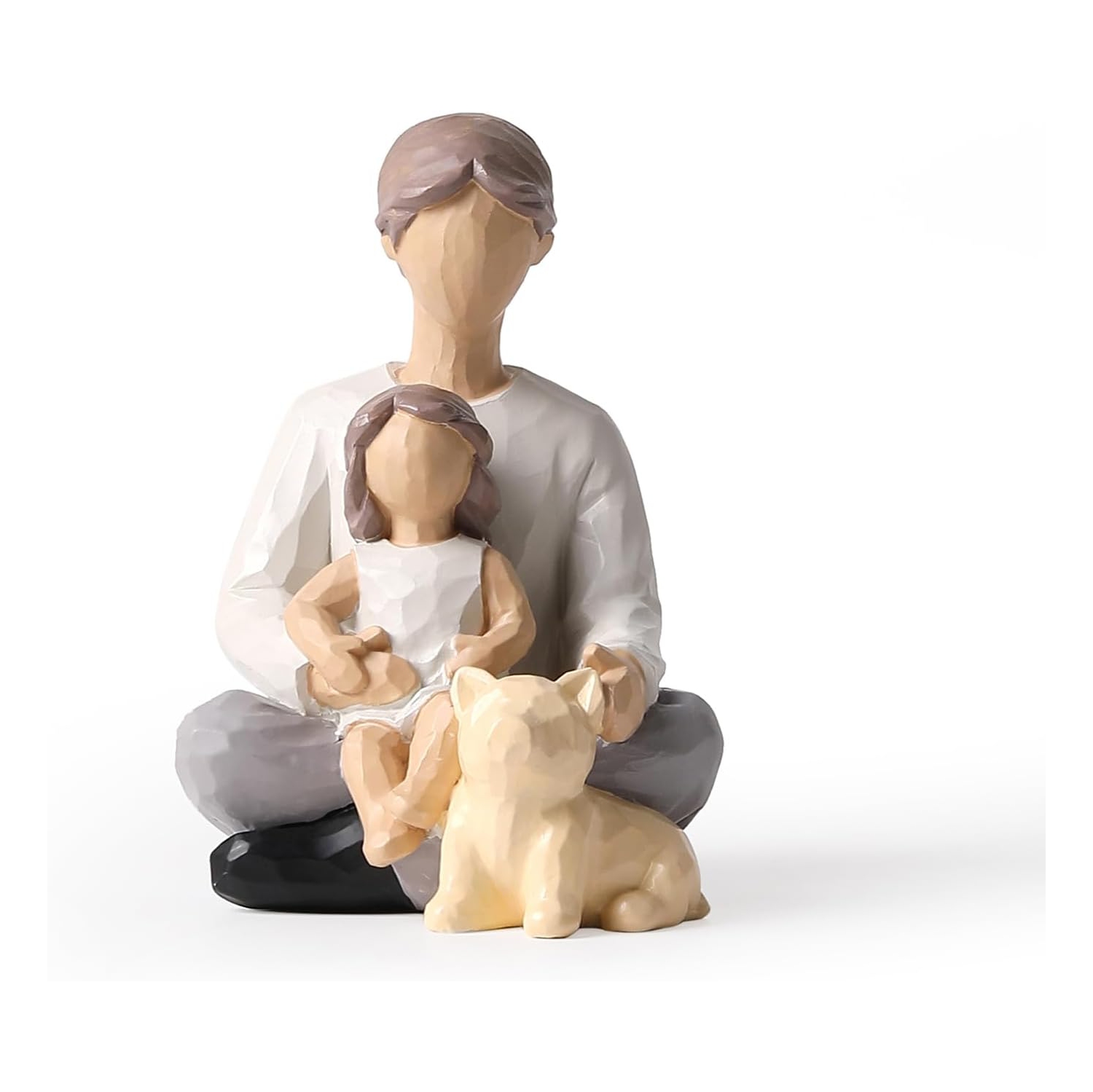 Resin figure ornaments | Living room and study room decorative sculptures | Dust-proof and easy to clean | Art collection gift non-slip base non-slip