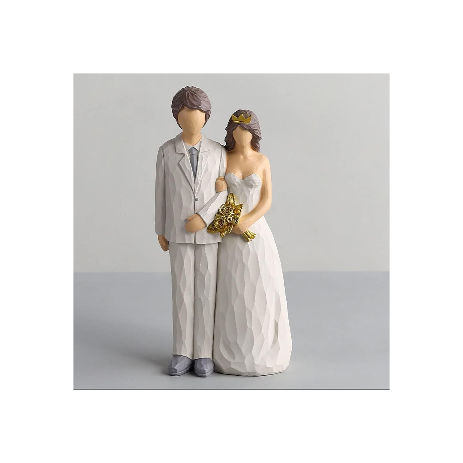 Resin figure ornaments | Living room and study room decorative sculptures | Dust-proof and easy to clean | Art collection gift non-slip base non-slip