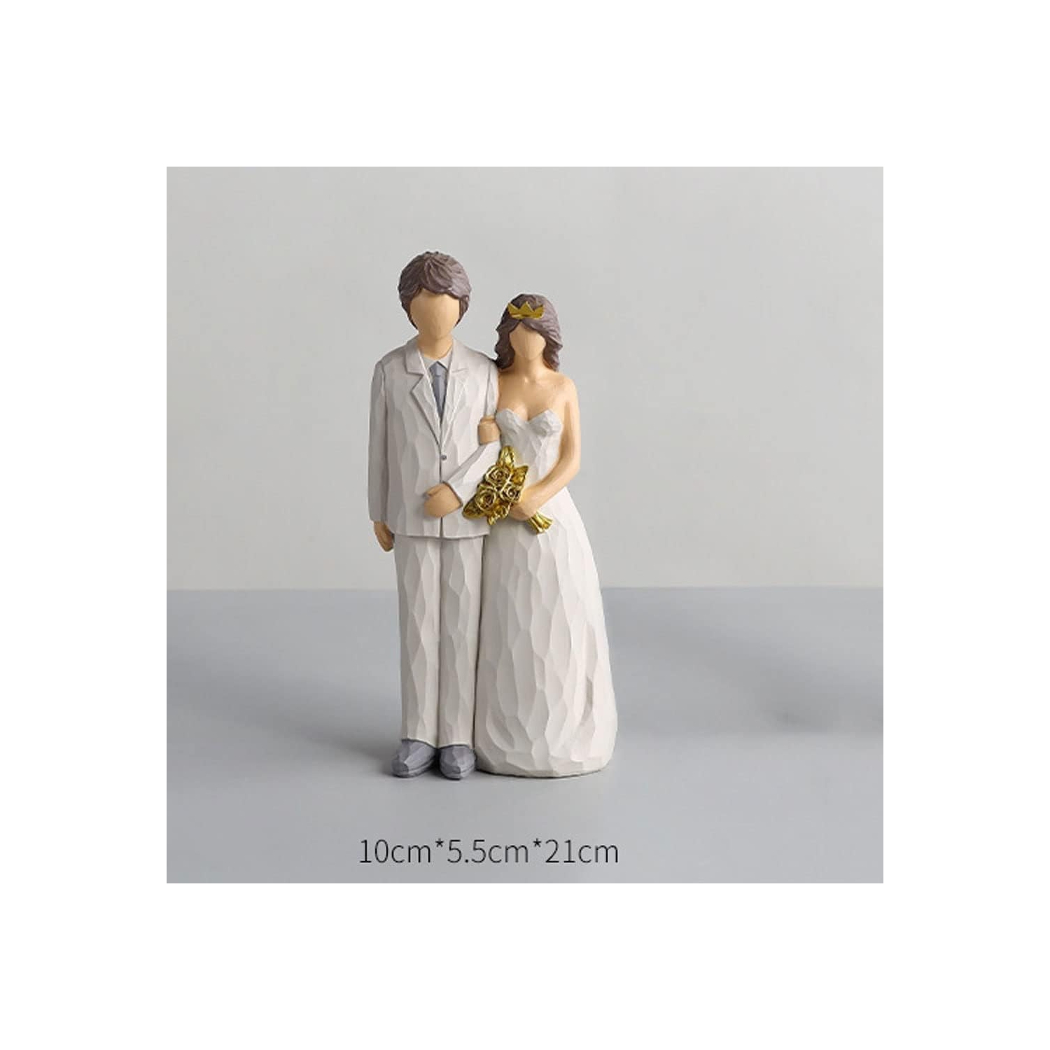 Resin figure ornaments | Living room and study room decorative sculptures | Dust-proof and easy to clean | Art collection gift non-slip base non-slip