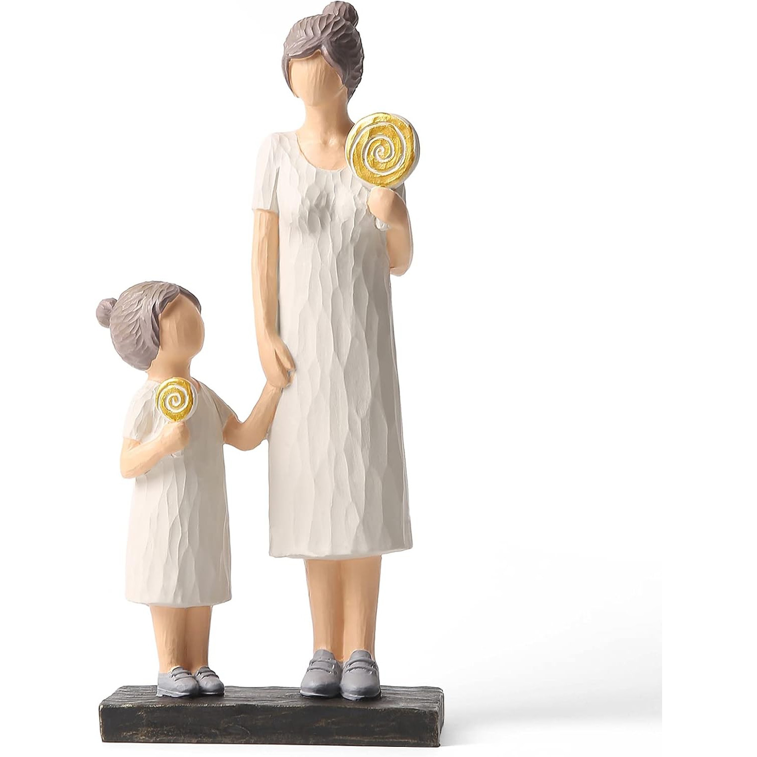 Resin figure ornaments | Living room and study room decorative sculptures | Dust-proof and easy to clean | Art collection gift non-slip base non-slip