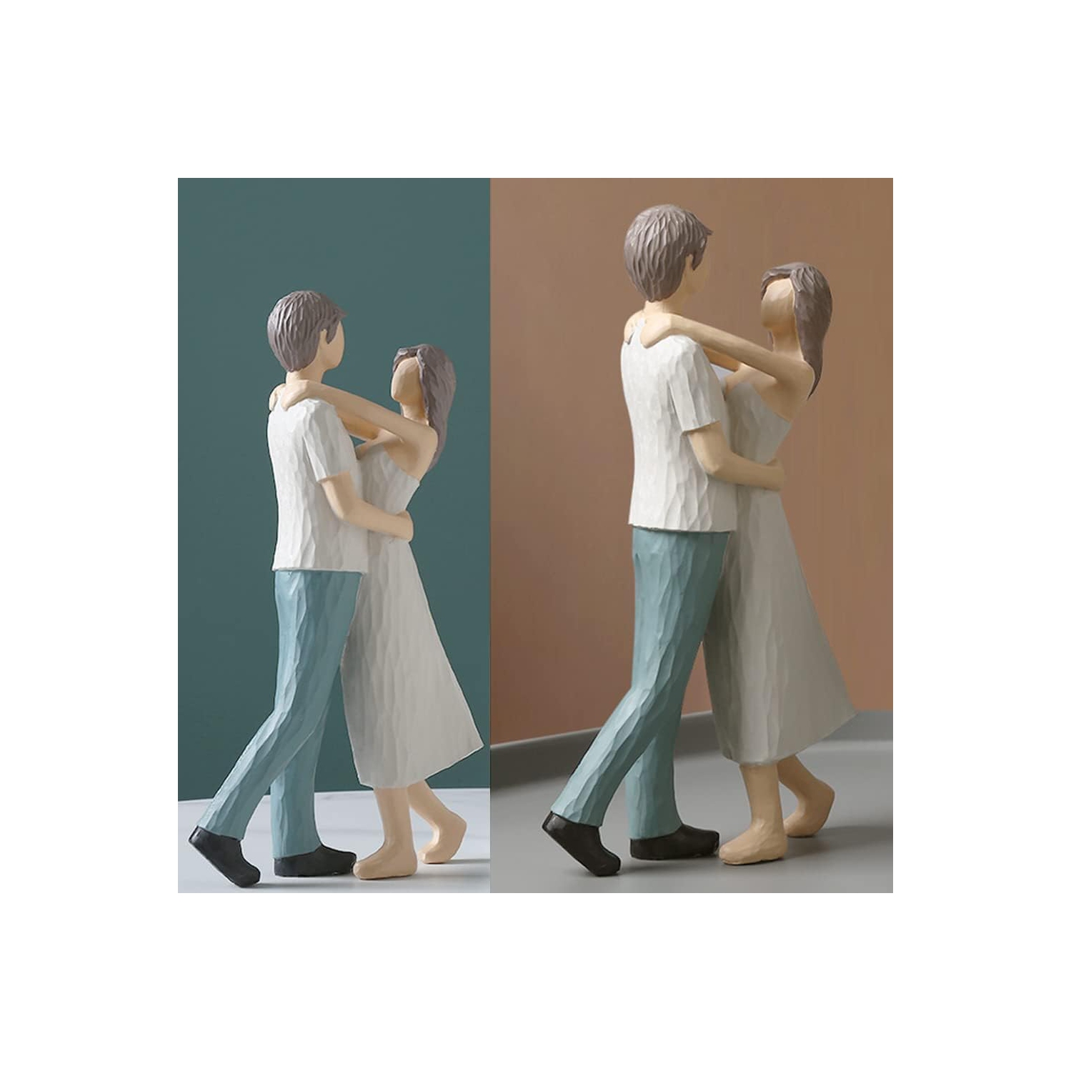 Resin figure ornaments | Living room and study room decorative sculptures | Dust-proof and easy to clean | Art collection gift non-slip base non-slip